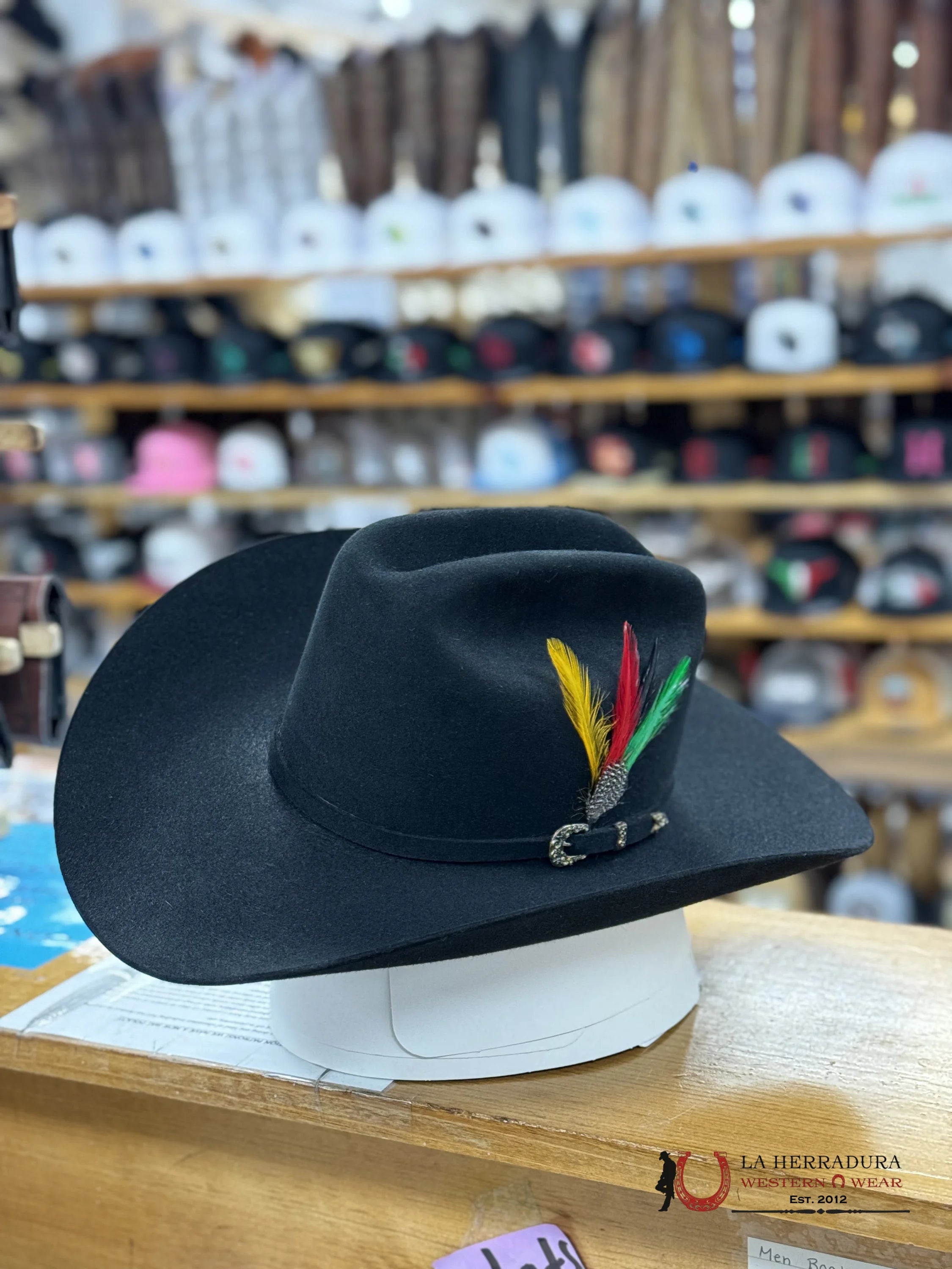 Stetson 6X Palacio Ii Black Tradicional Tejana