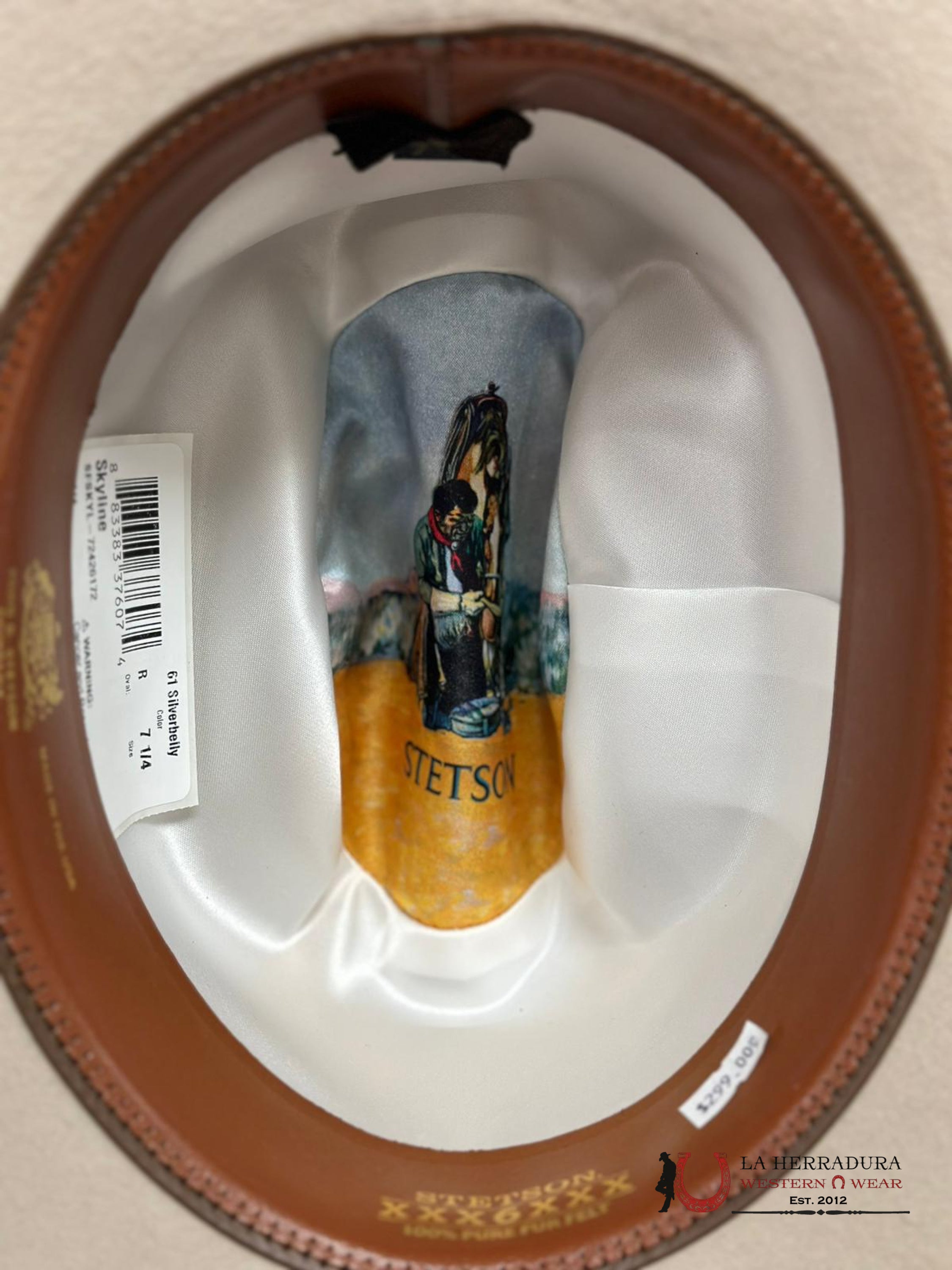 Stetson 6X Silver Belly Skyline Tradicional Tejana