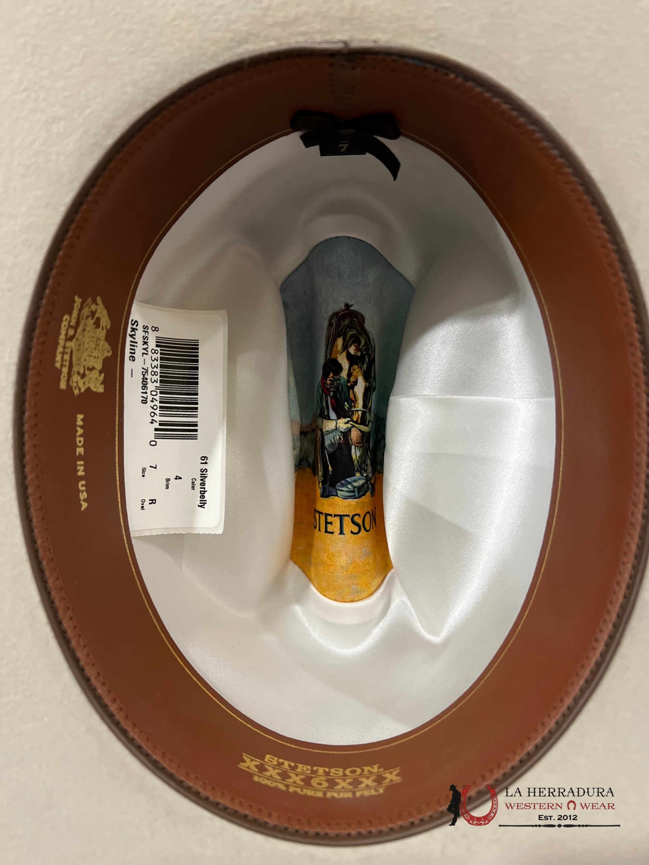 Stetson 6X Silver Belly Skyline Tradicional Tejana
