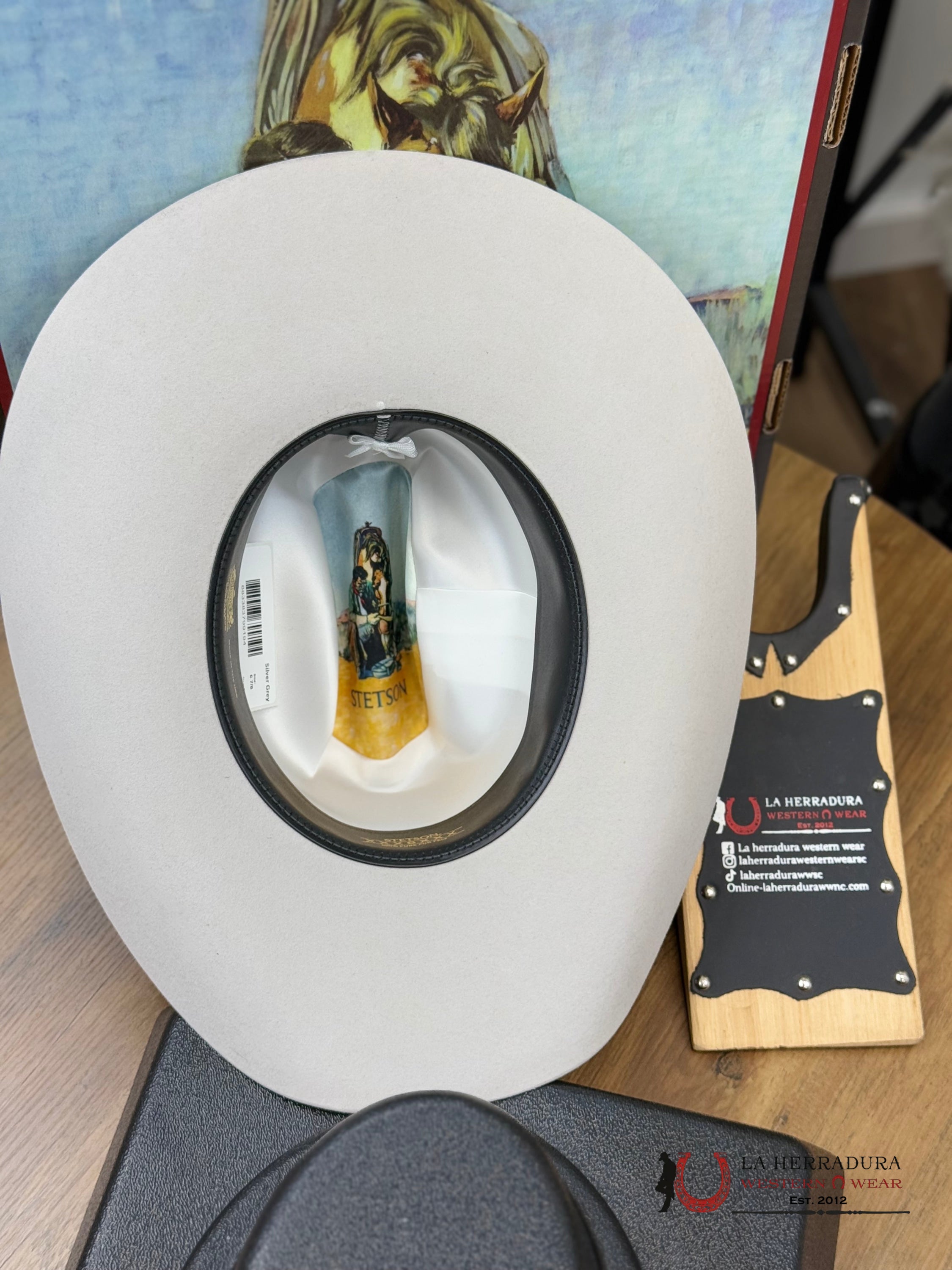 Stetson 6X Silver Grey Skyline Tradicional Tejana