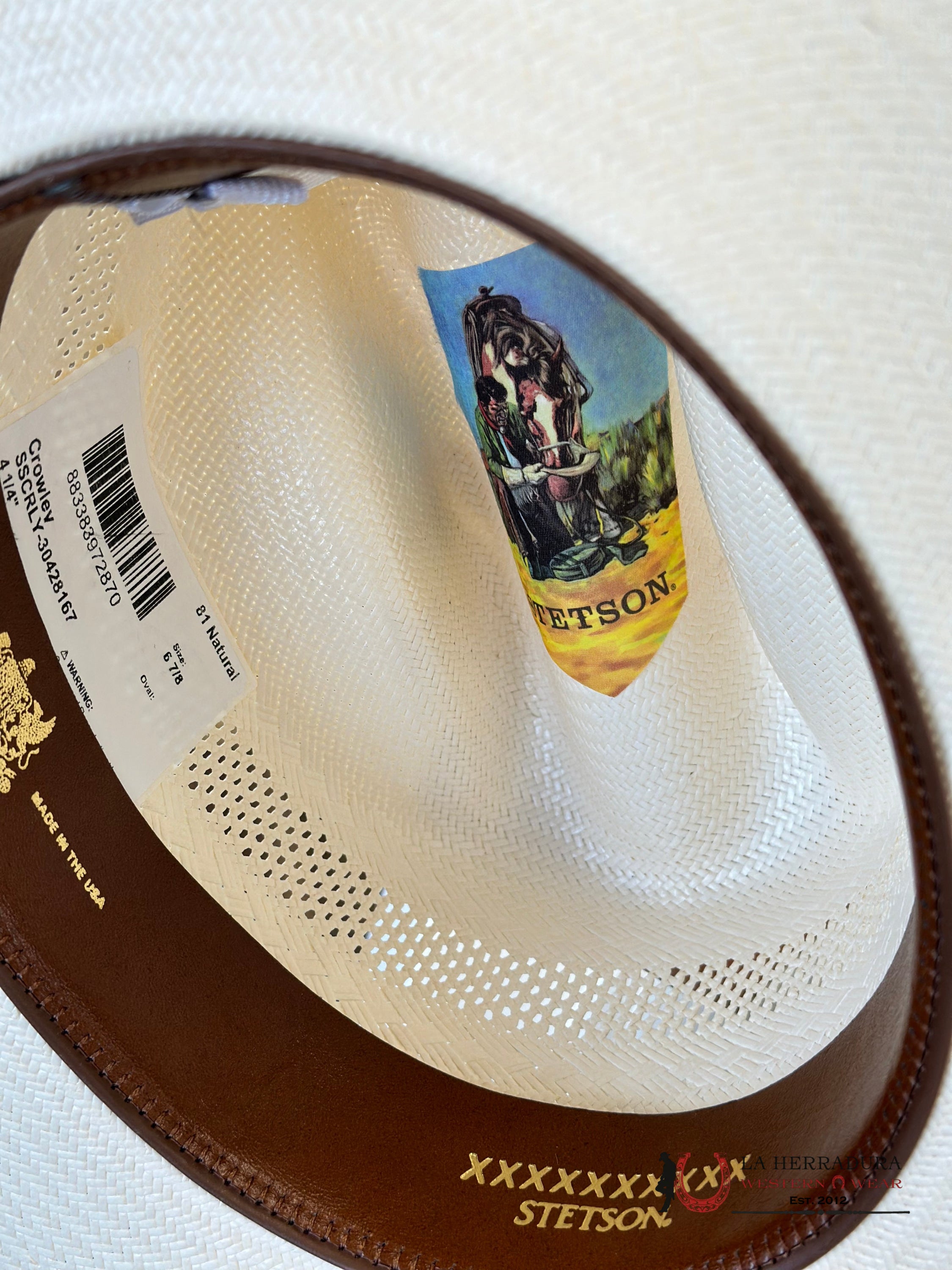 Stetson Crowley Natural 10X Straw Hat Tejana