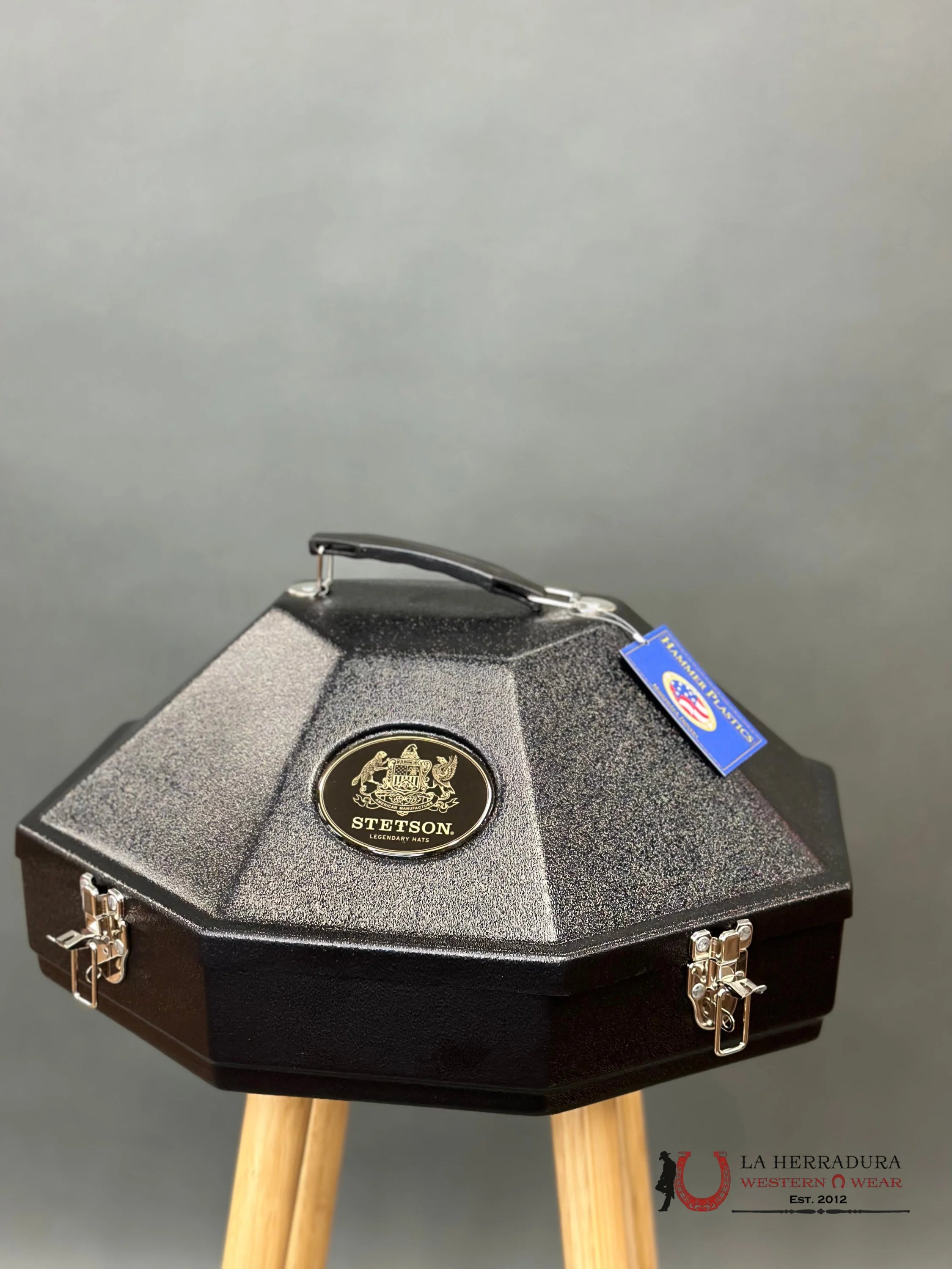 Stetson Cowboy Hat 100X El Presidente Negro/Black Copa Alta Tejana