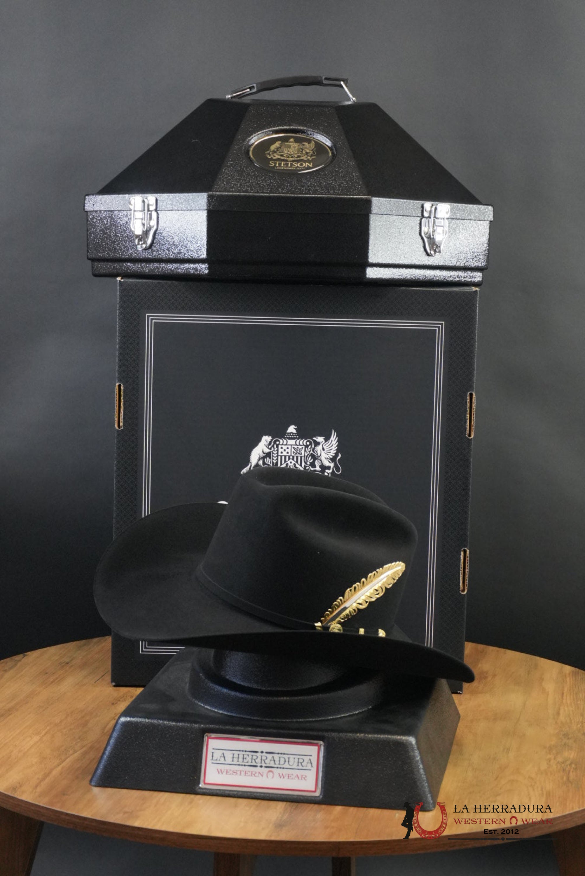 STETSON EL PRESIDENTE 100X BLACK/NEGRO COPA CHICA