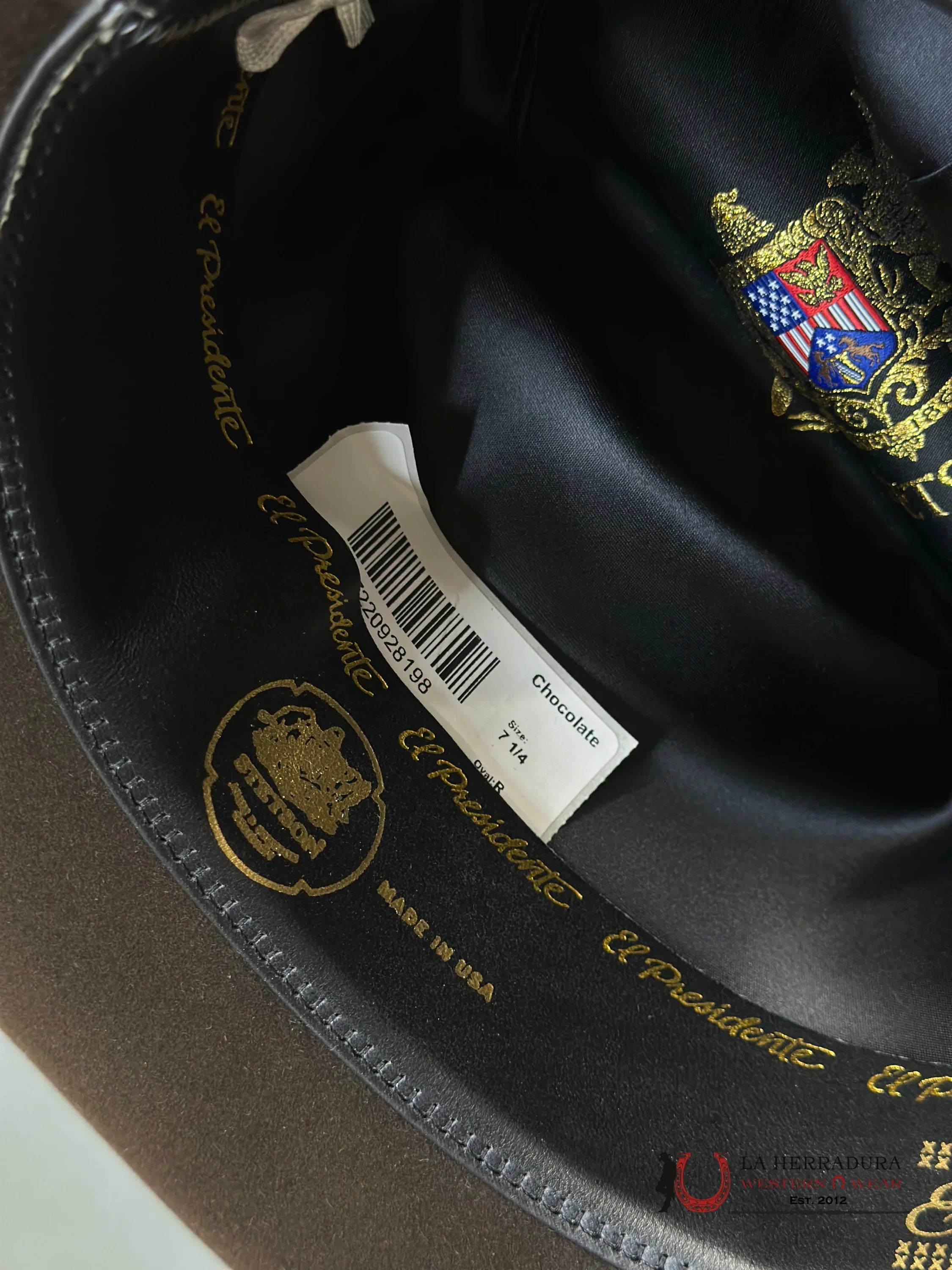 Stetson Cowboy Hat 100X El Presidente Chocolate Copa Alta Tejana
