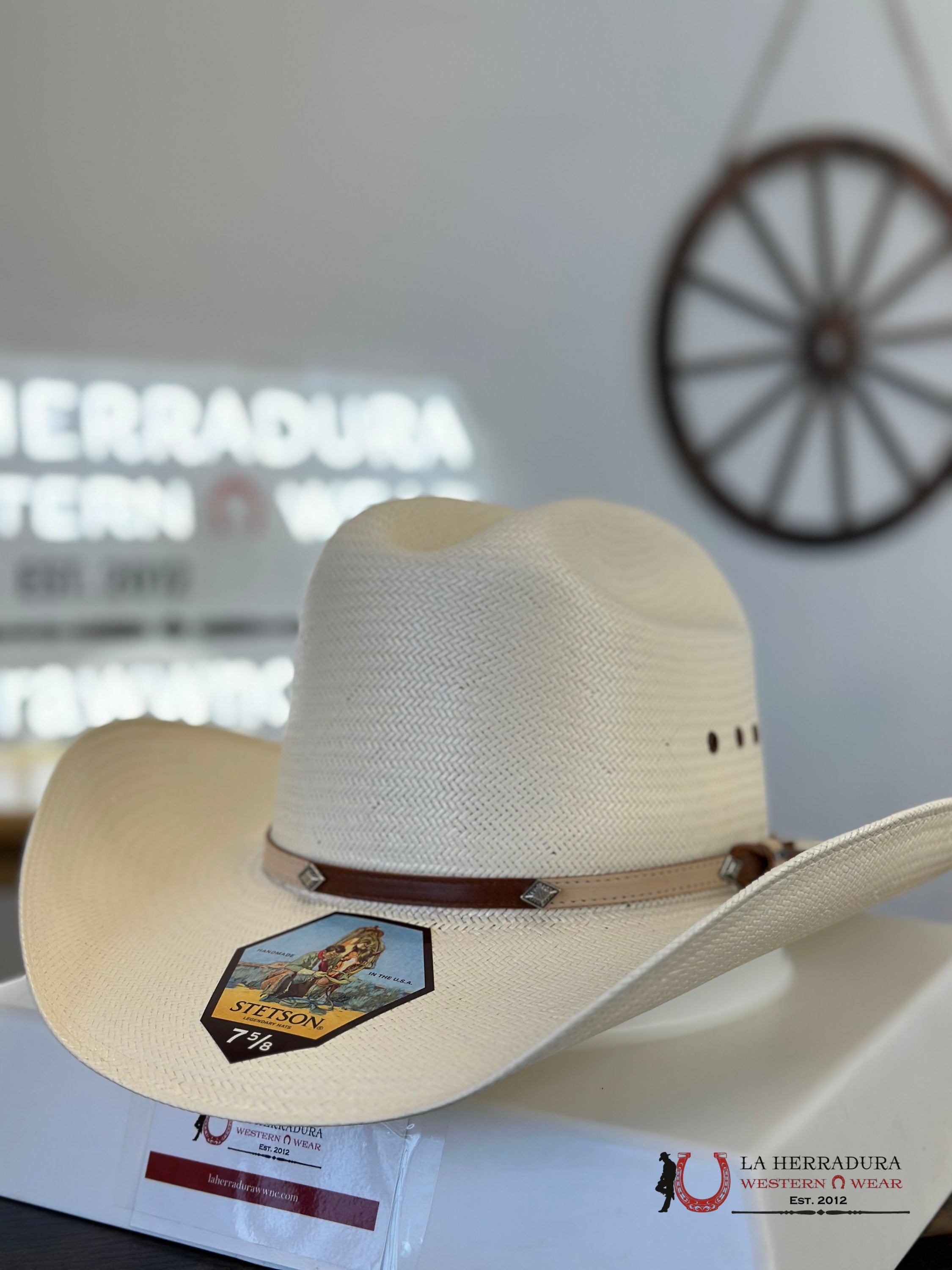 Stetson Grant T Natural 10X Straw Hat Tejana