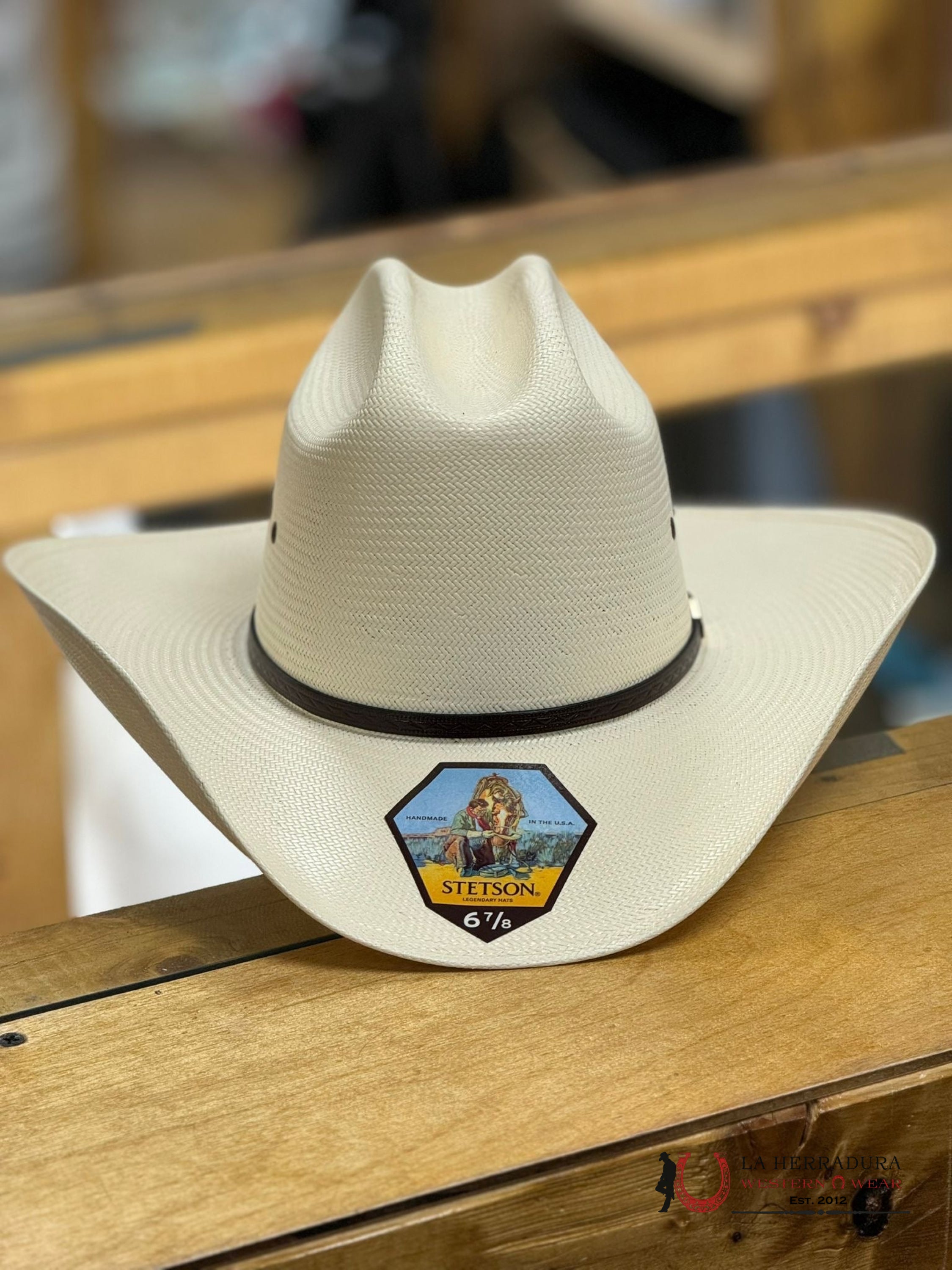 Stetson Maddock Natural 10X Straw Hat Tejana