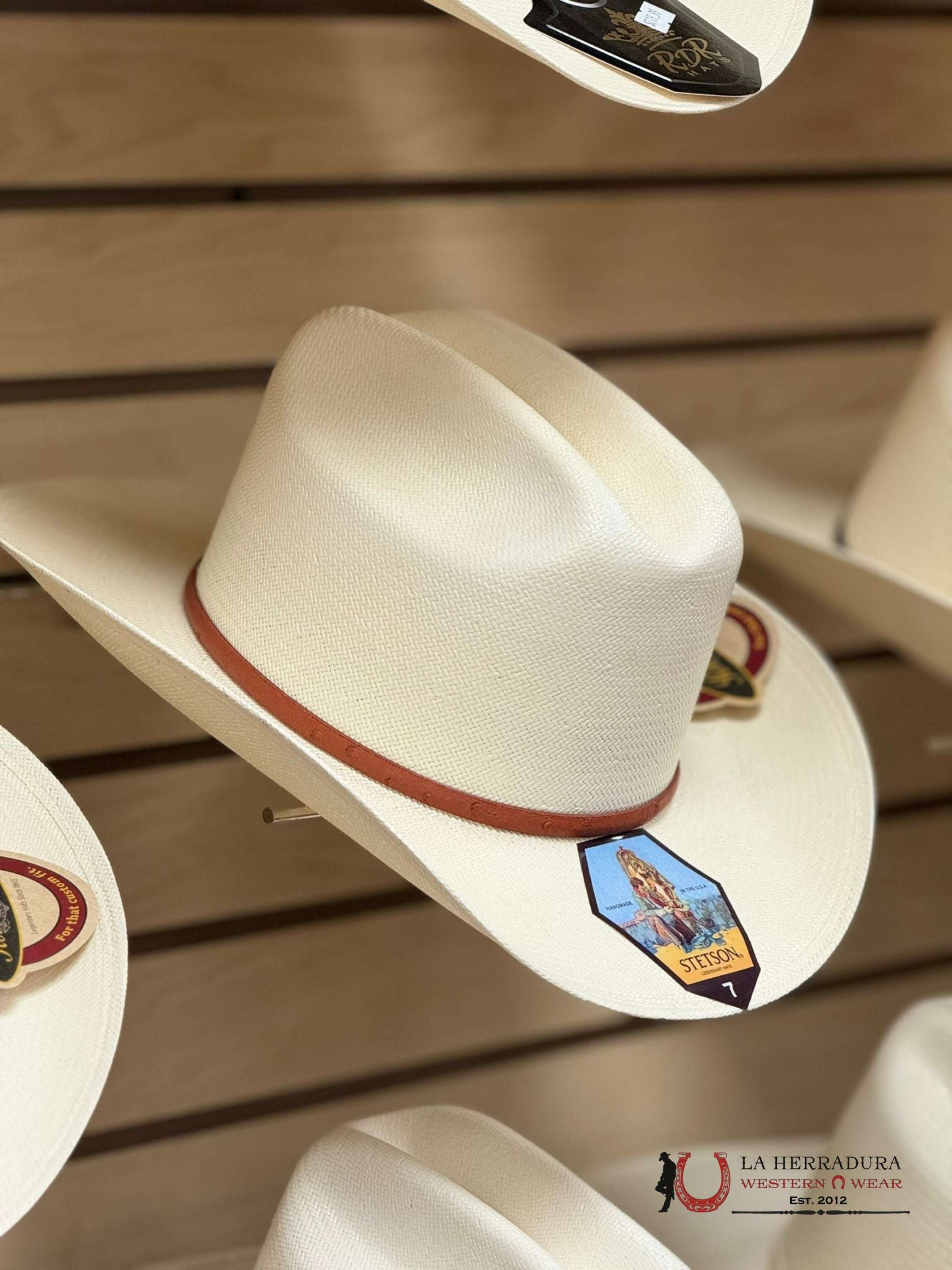 Stetson Straw Hat 10X Primo Cognac Tejana