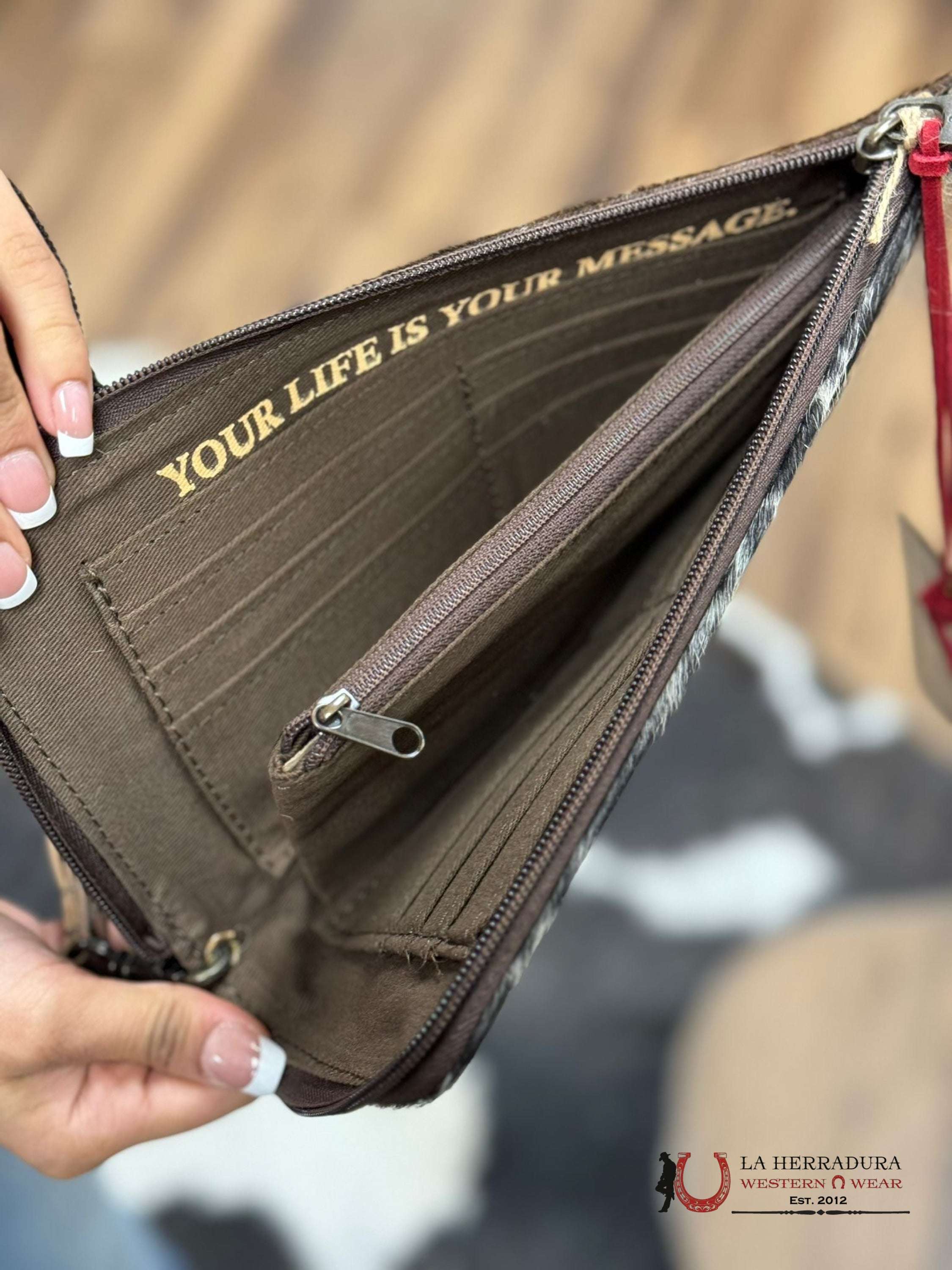 Sts Ranchwear Cowhide Classic Clitch Wallet
