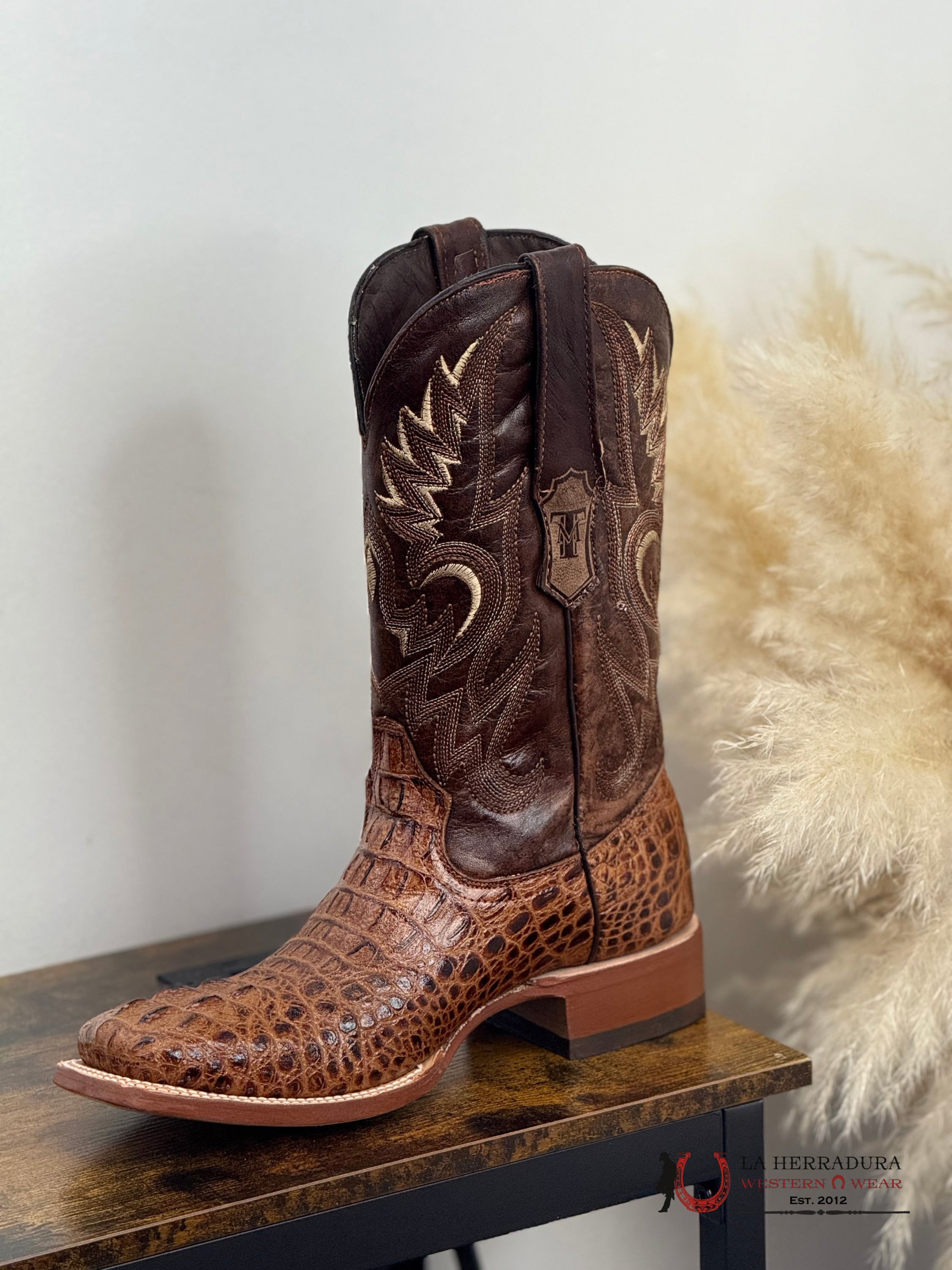 TANNER MARK BOOTS PRINT HORNBACK COGNAC FANGO TOP TM201700 BOTAS HOMBRES