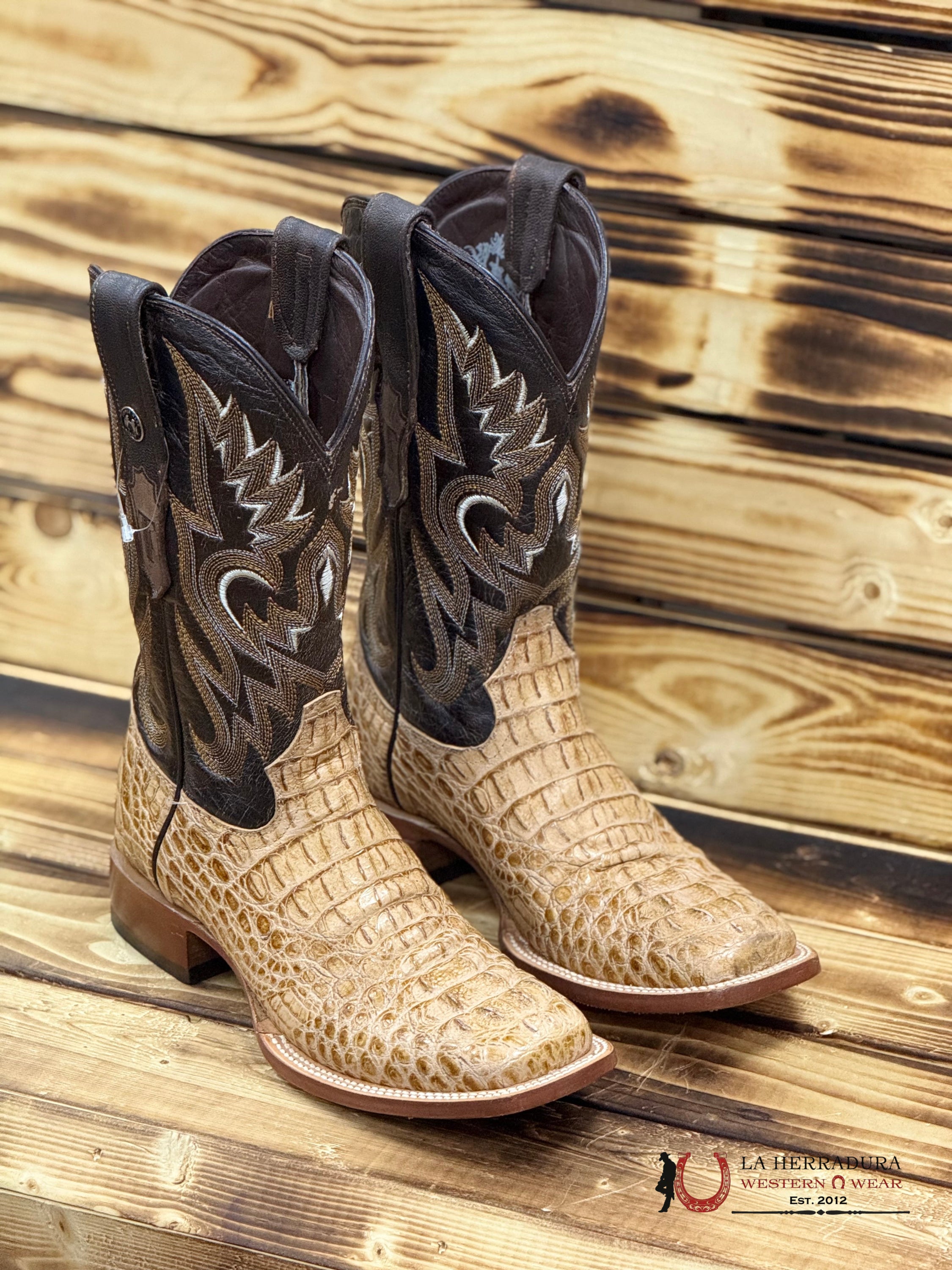 TANNER MARK MENS PRINT HORNBACK MATTEKABUL MED BROWN TOP-5535 BOTAS HOMBRES