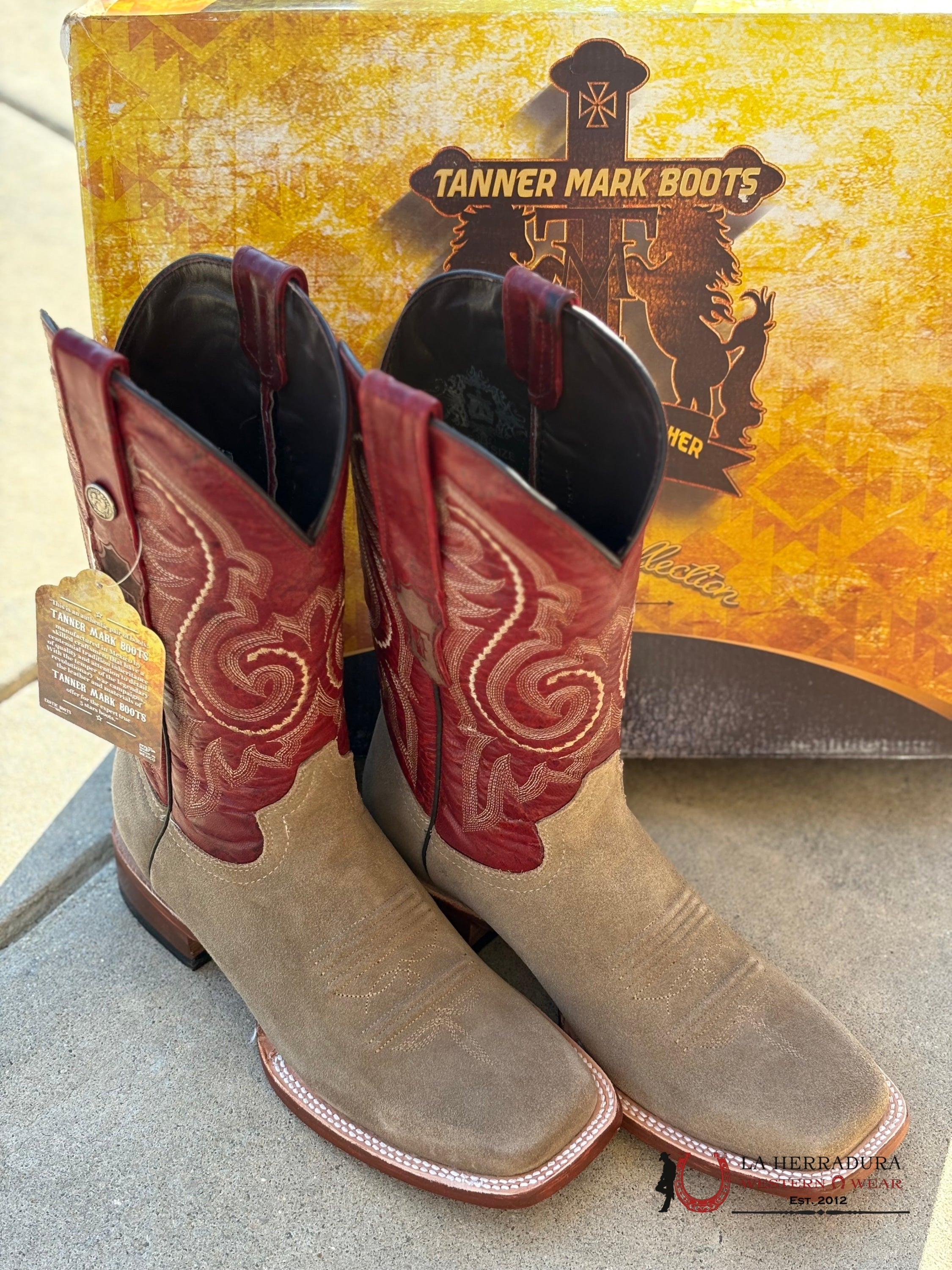 TANNER MARK MENS RUFF OUT FANGO RED TOP- 5546 BOTAS HOMBRES