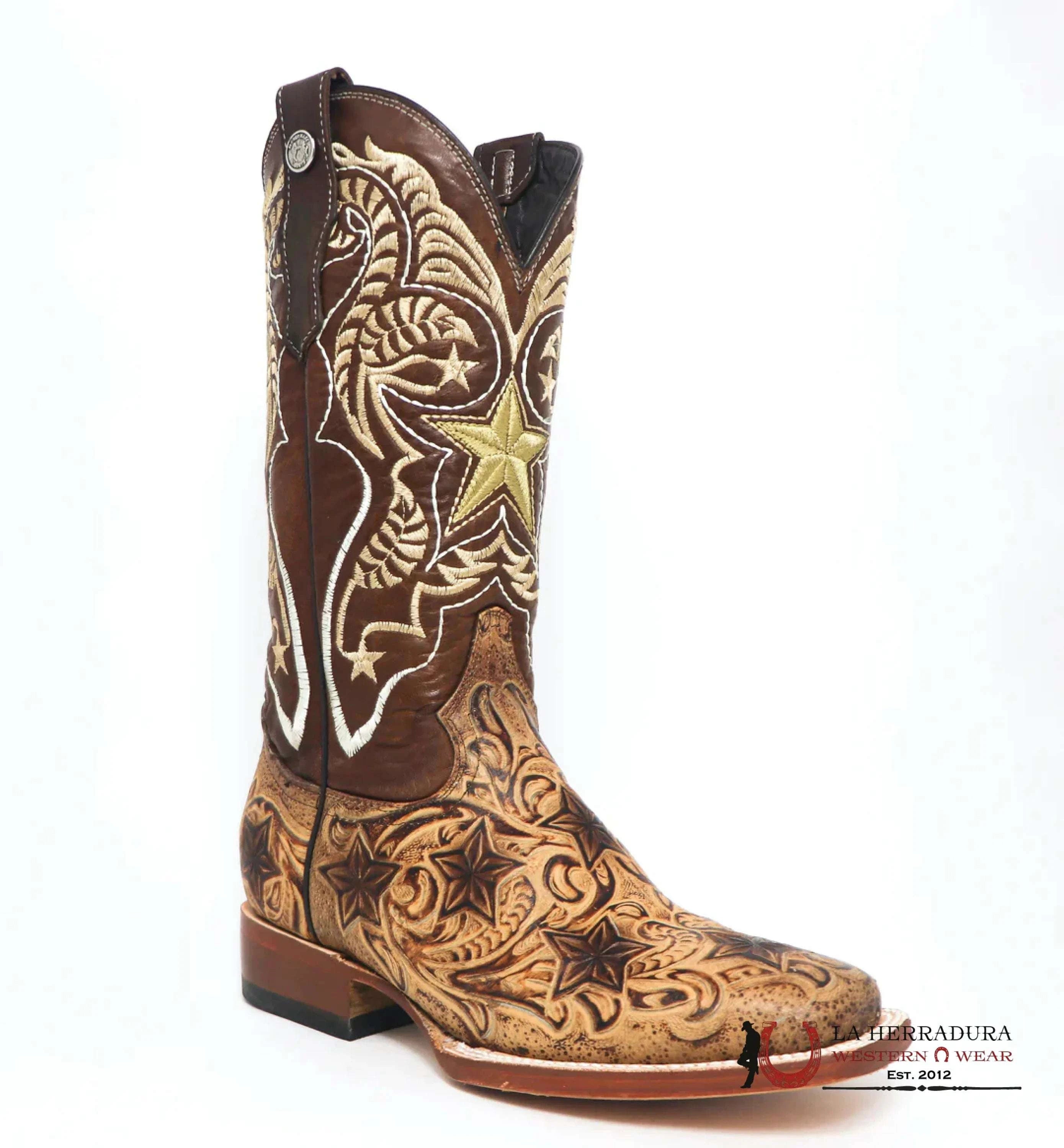 TANNER MARK WOMENS DIRT ROAD DIVA/Embossed Saddle Stamp-TML207087 BOTAS MUJERES