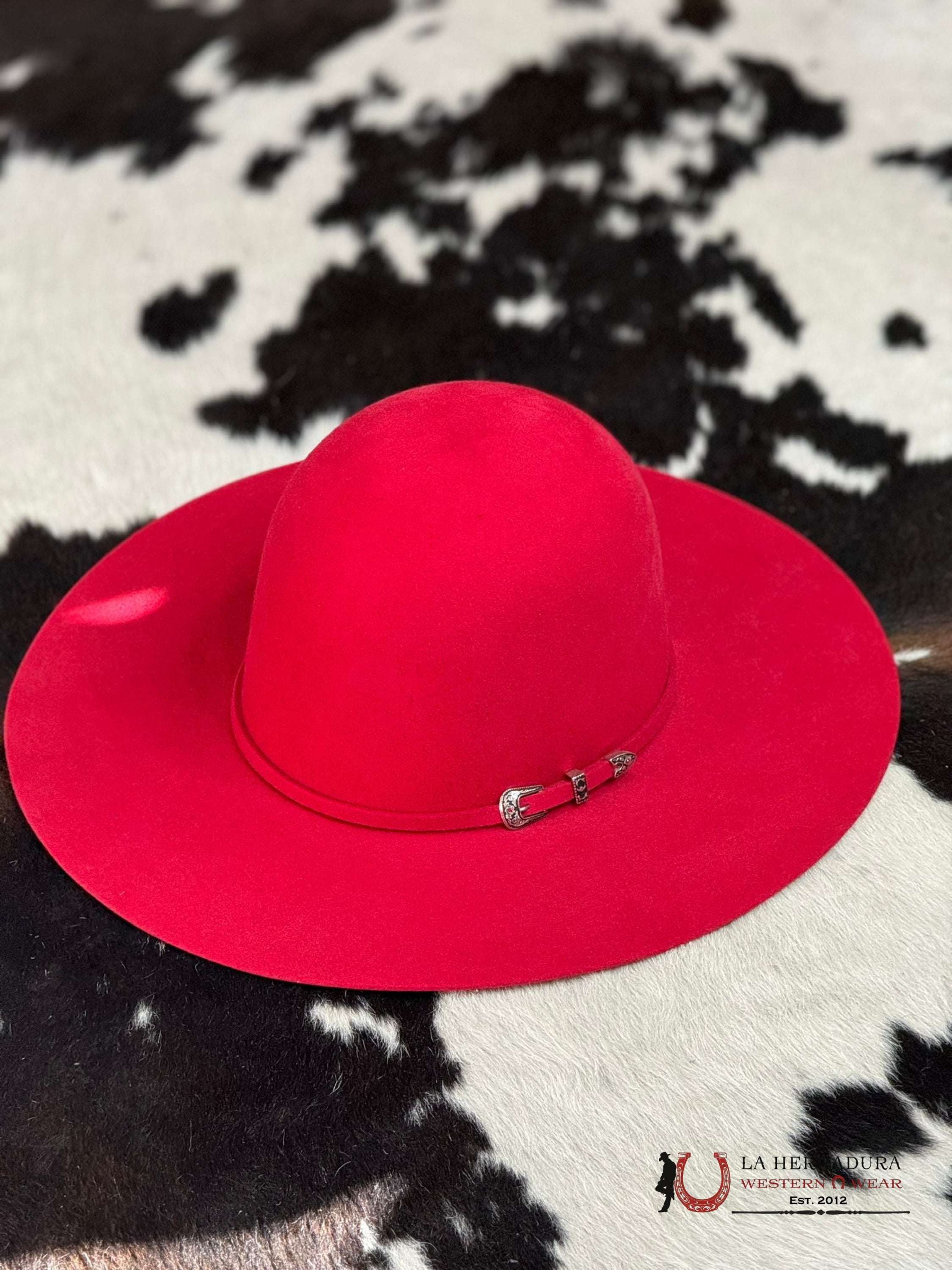 Texana Pro Hats Open Crown Red Texanas Mujeres