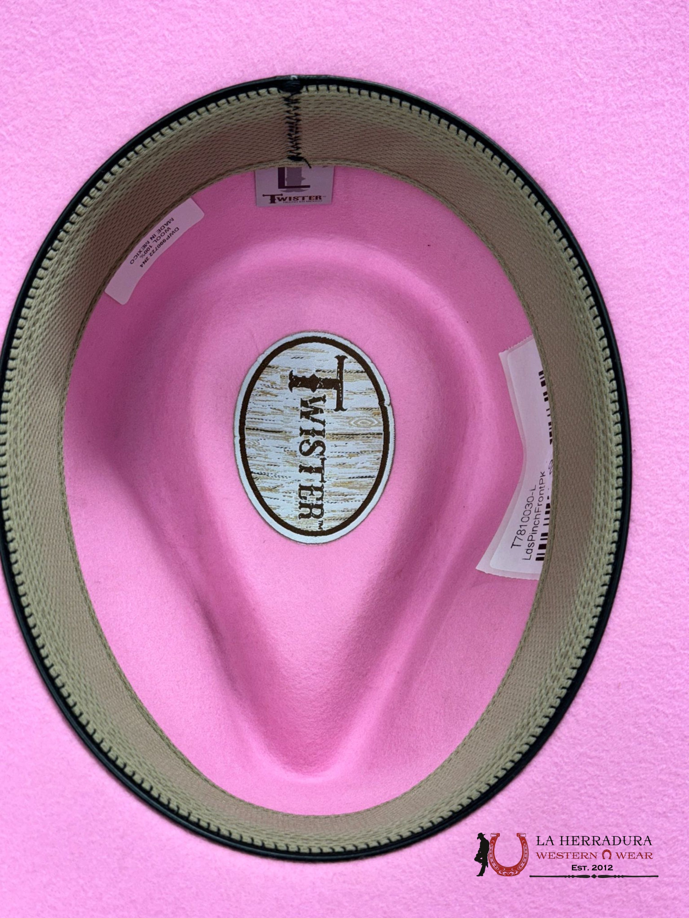 Texana Twister Pinched Front Baby Pink Texanas Mujeres