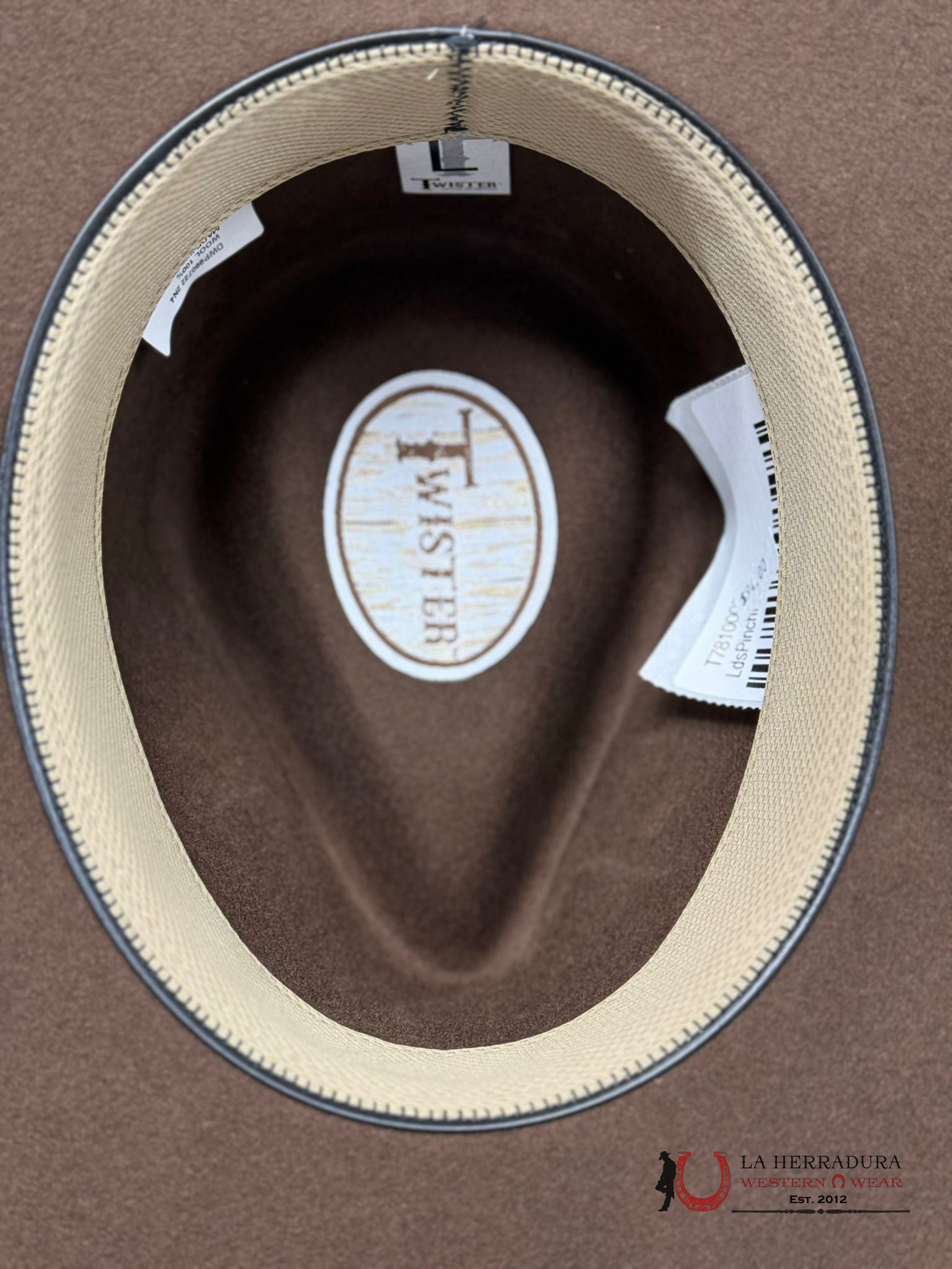 Texana Twister Pinched Front Brown Texanas Mujeres