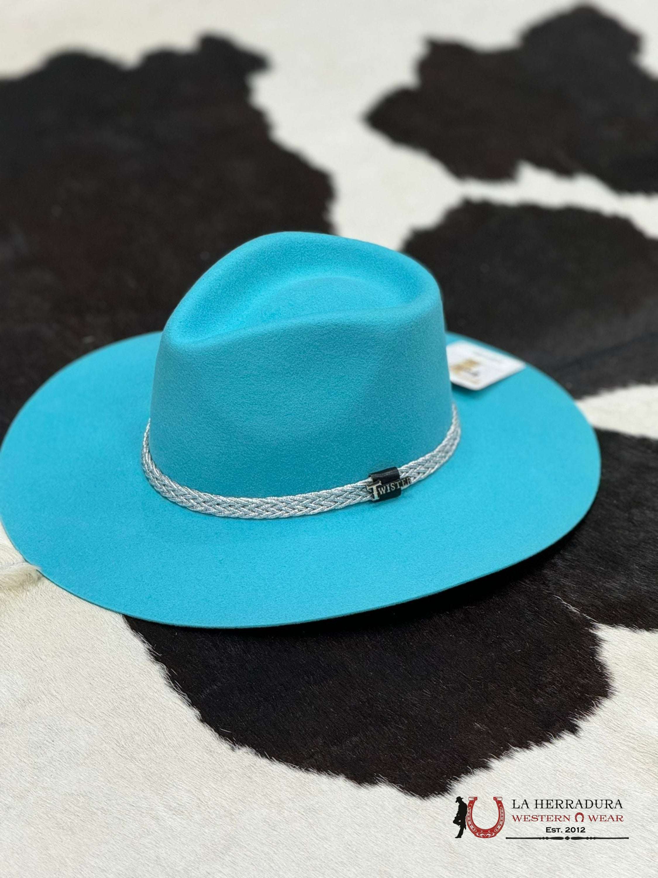 Texana Twister Pinched Front Vivid Sky Blue Texanas Mujeres