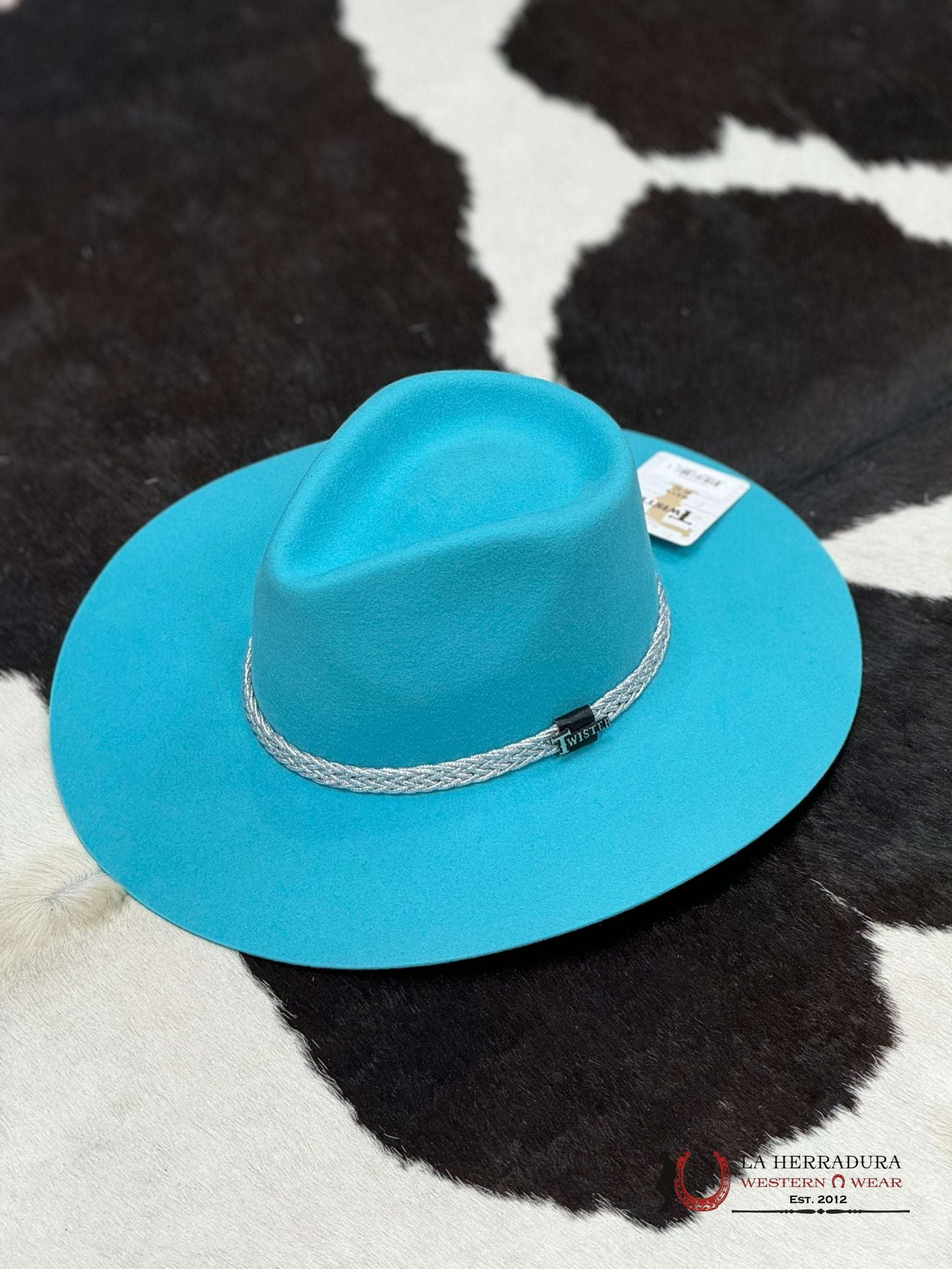 Texana Twister Pinched Front Vivid Sky Blue Texanas Mujeres