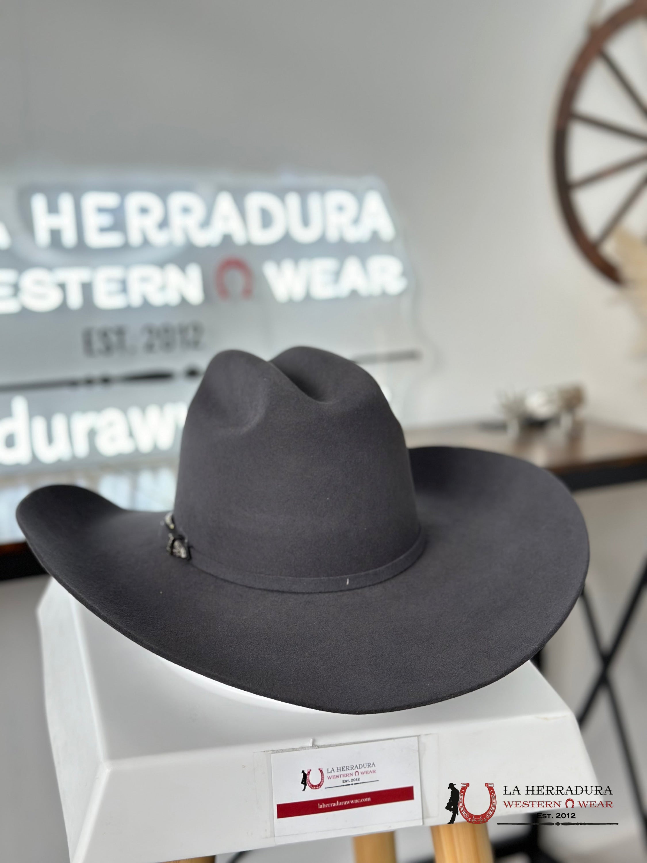 Texas Hat Company 3X Charcoal Felt Tejana