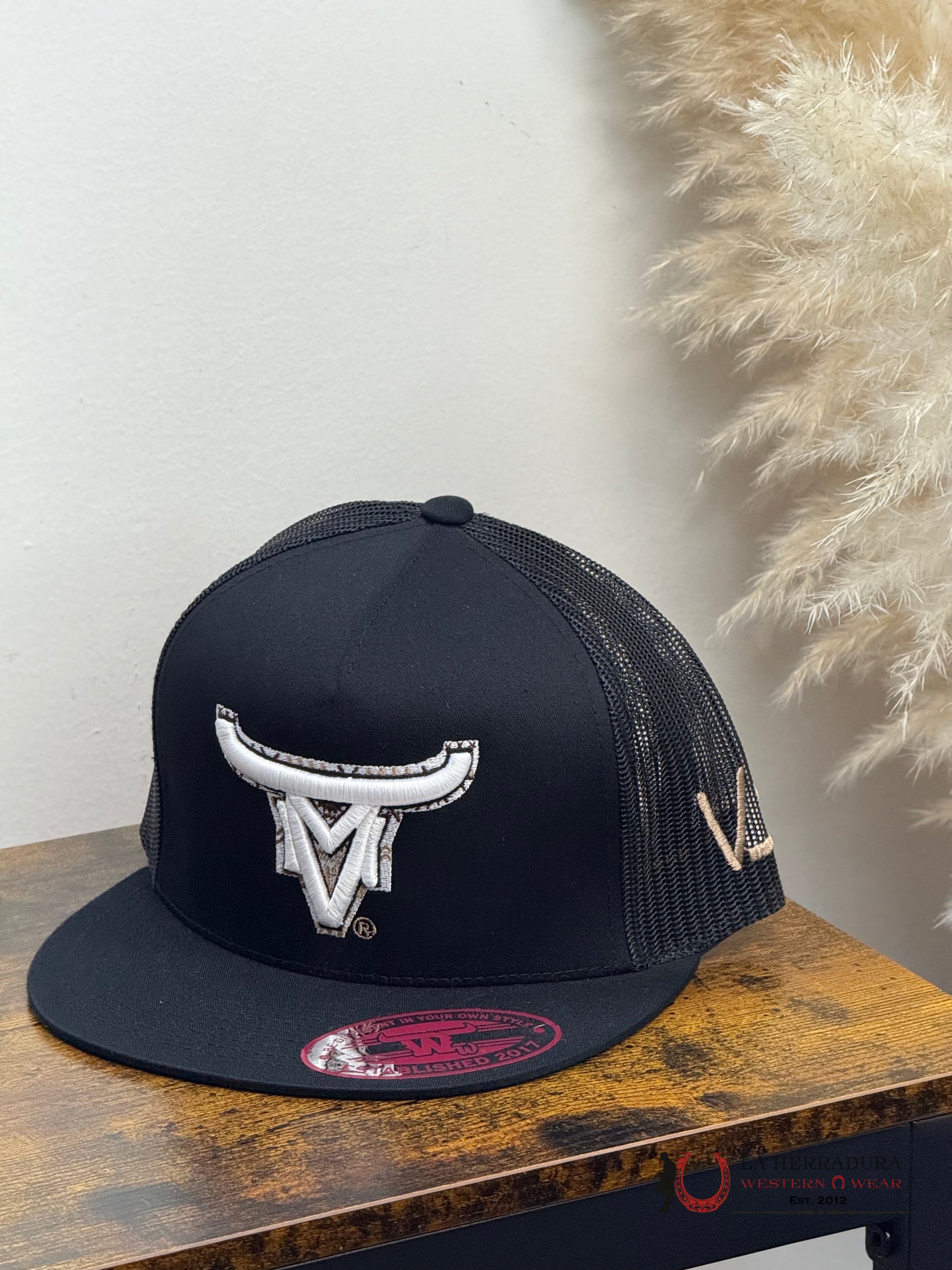 TEXAS RANCH BLACK Style 016 cafe con blanco hat CAPS MENS GORRAS HOMBRES