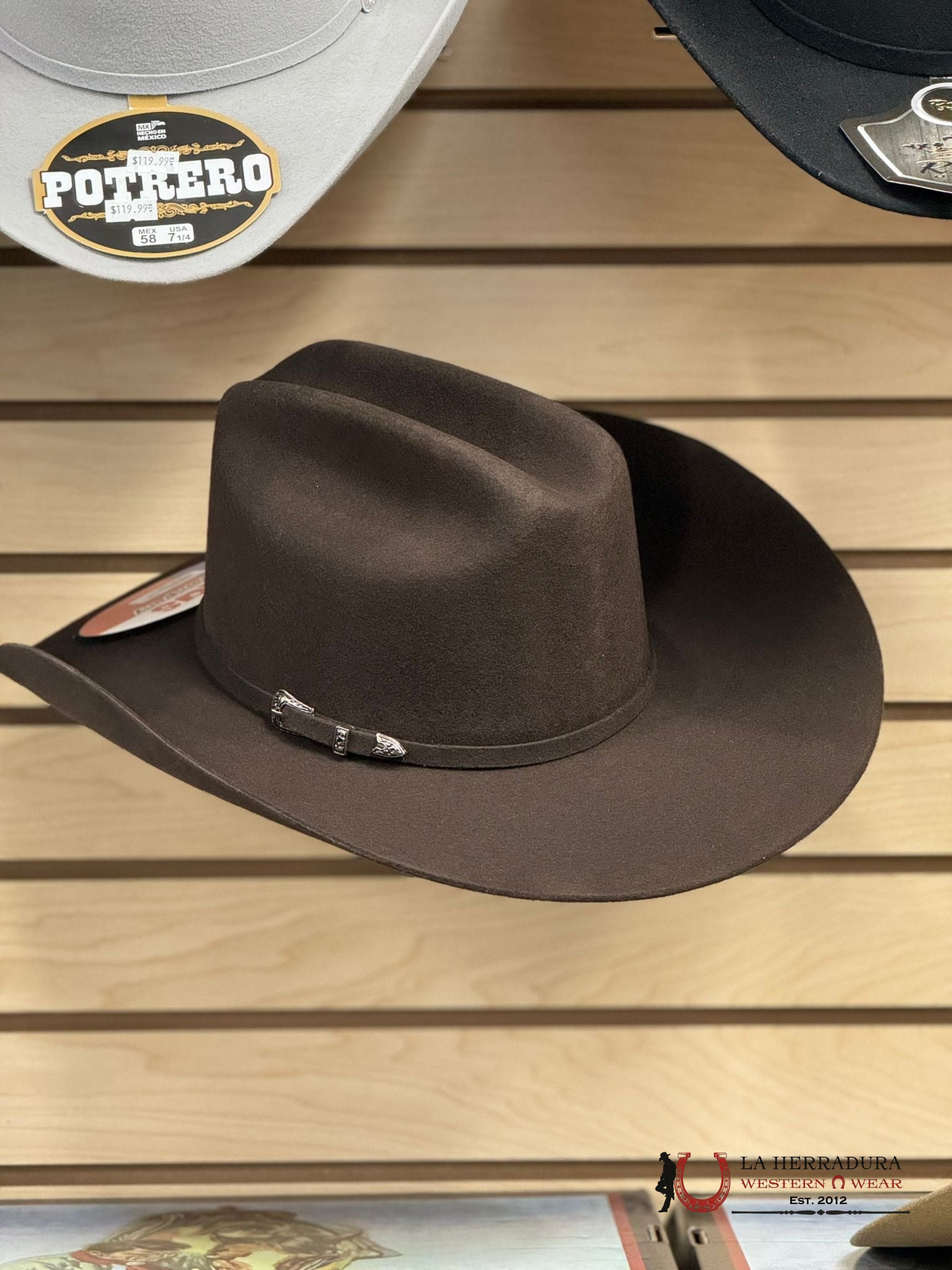 Texas Ranch Company Brown Felt Hat 3X Tejana