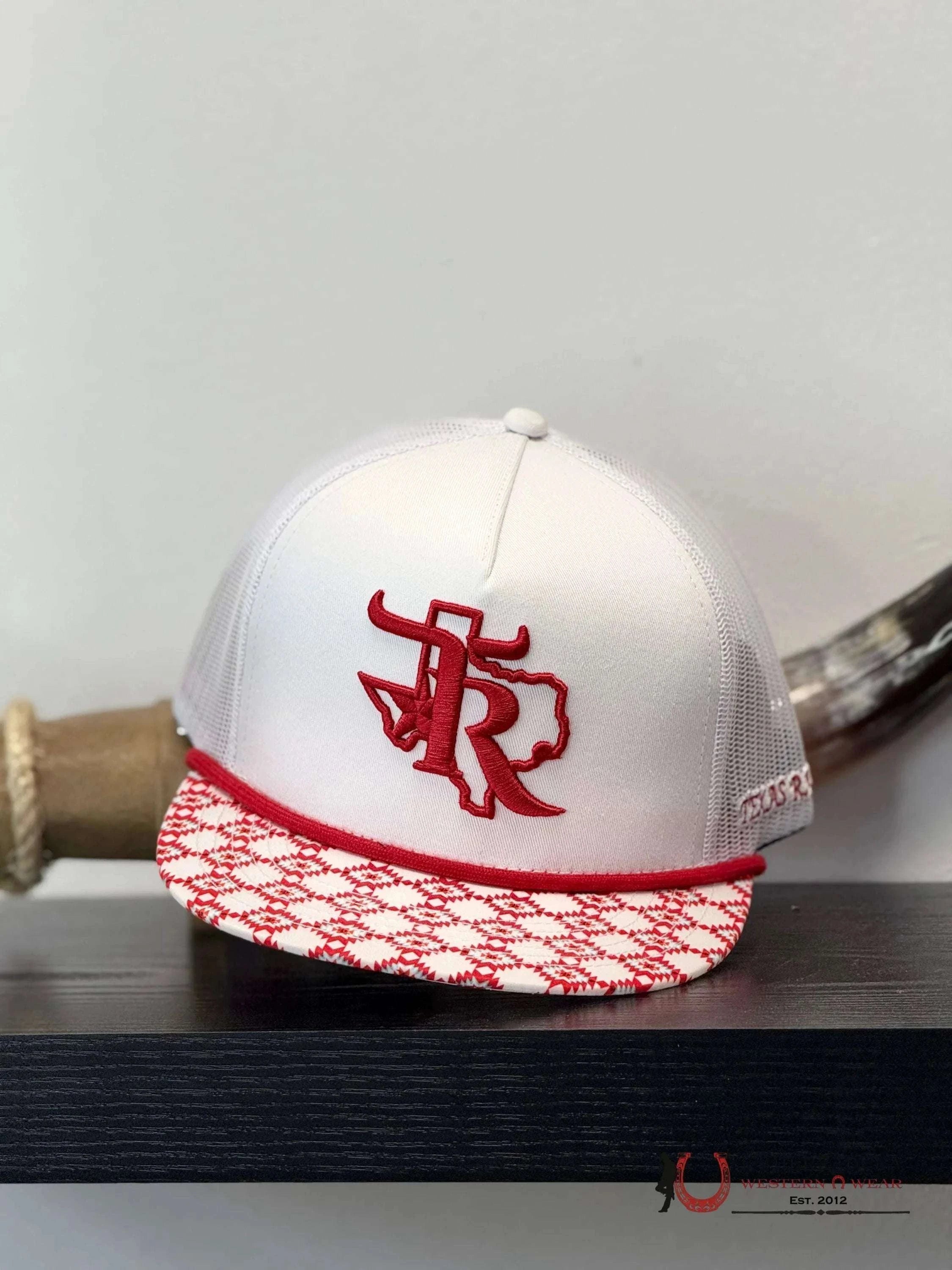 TEXAS RANCH white Style 010 rojo hat CAPS MENS GORRAS HOMBRES