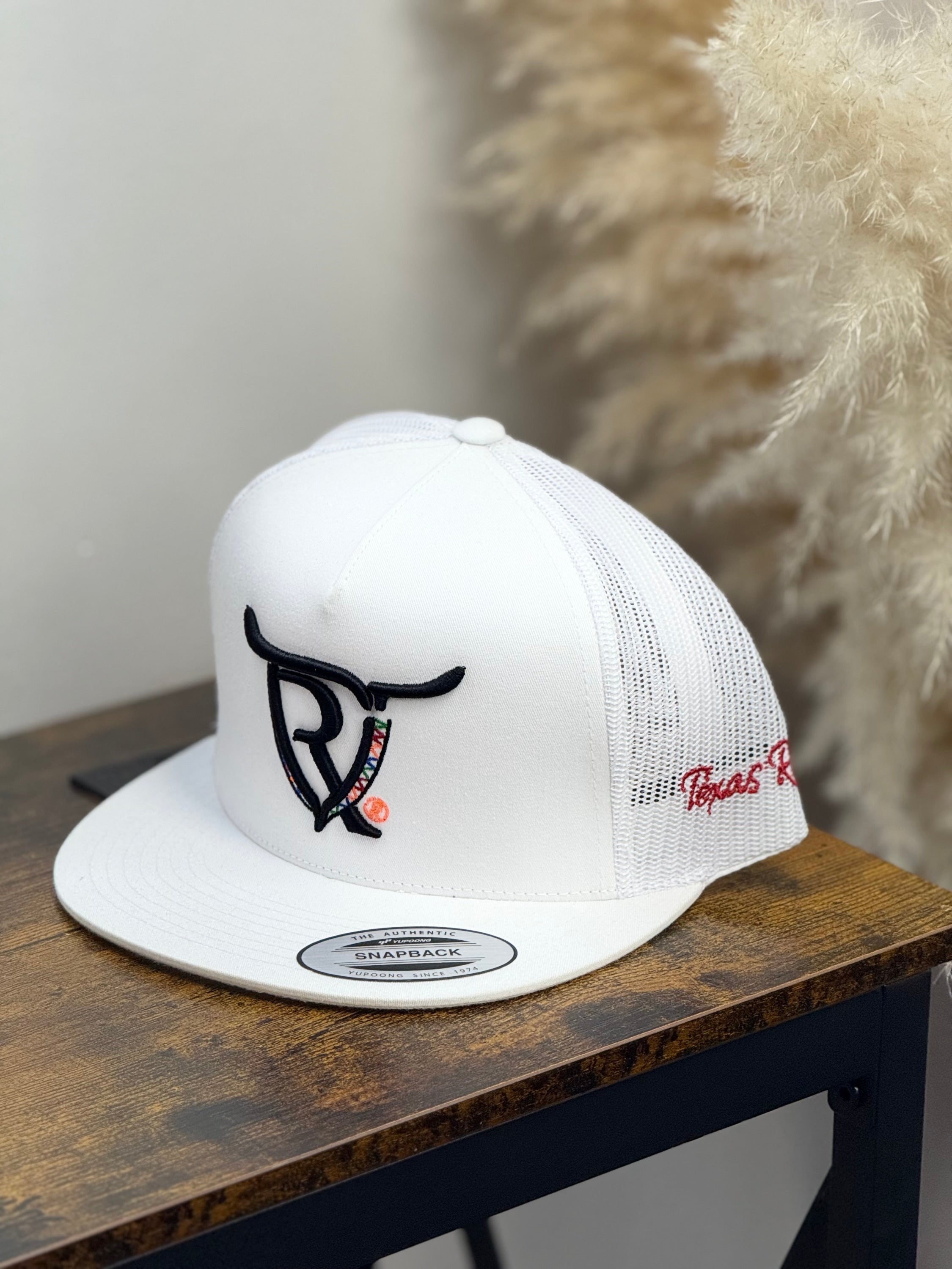 TEXAS RANCH white Style 021 negro con blanco hat CAPS MENS GORRAS HOMBRES