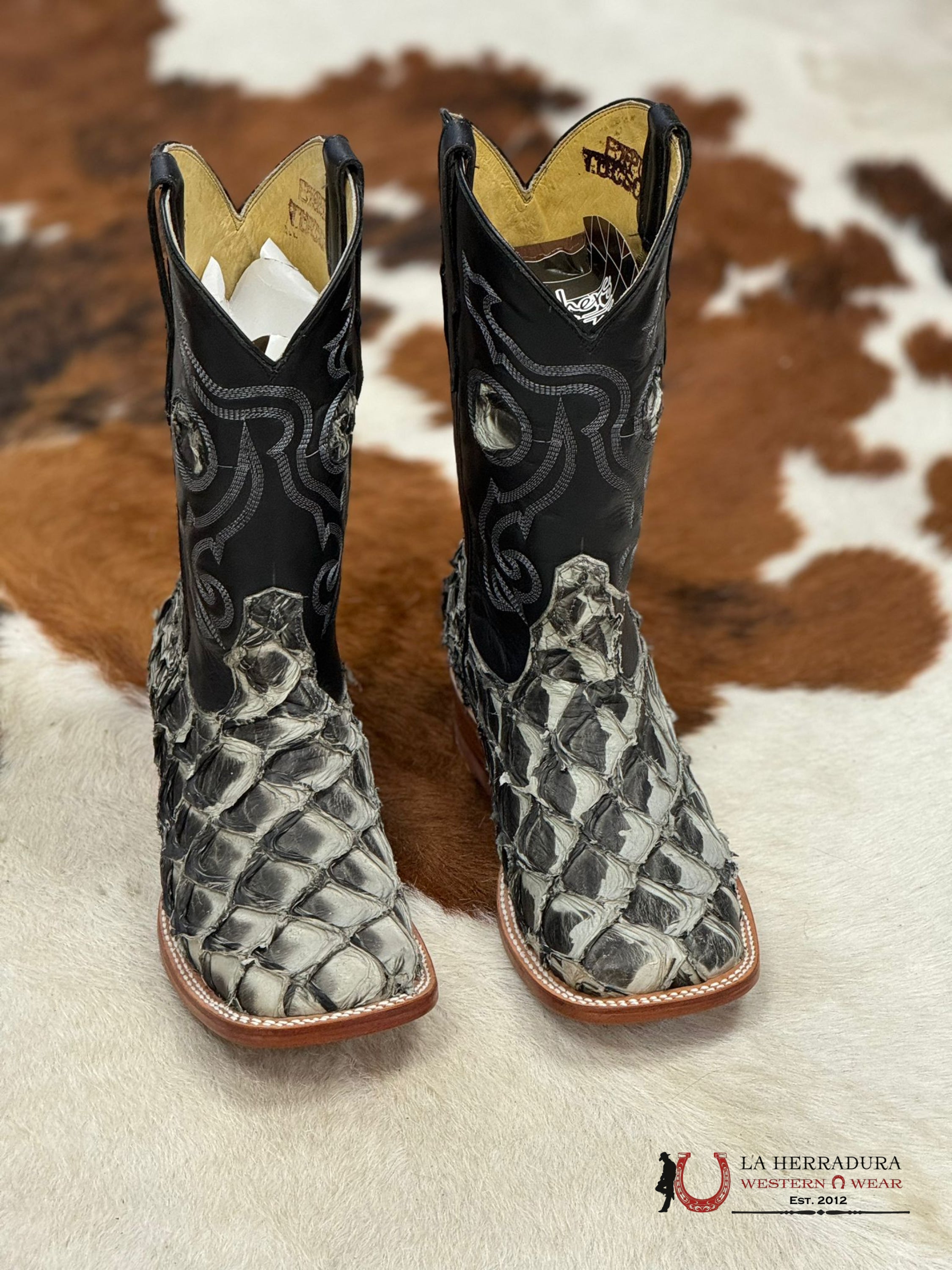 The Stage Coach Botas Diligencia Exotico Pirarucu/Pescado Mockingbird Tucson Hombres