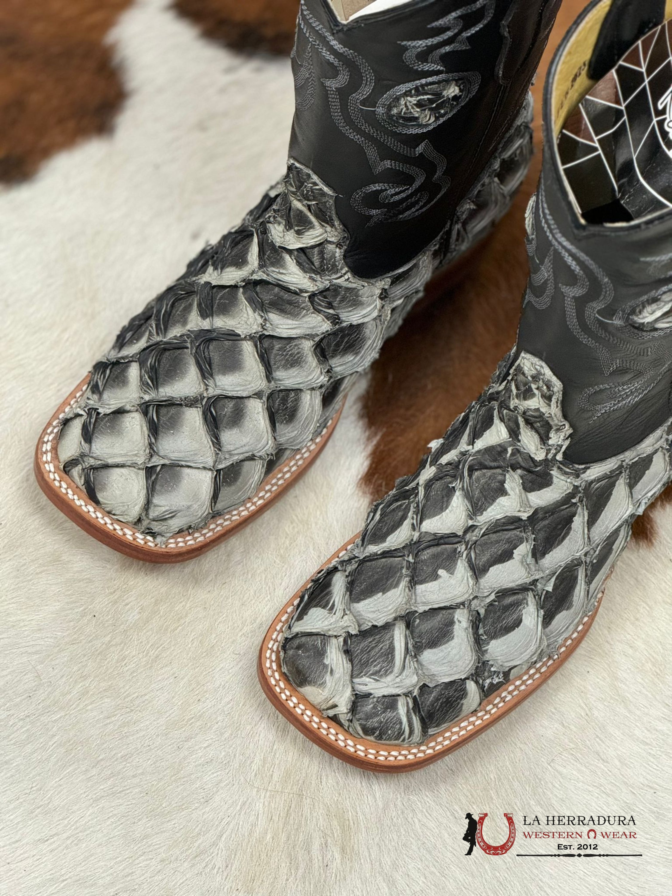 The Stage Coach Botas Diligencia Exotico Pirarucu/Pescado Mockingbird Tucson Hombres