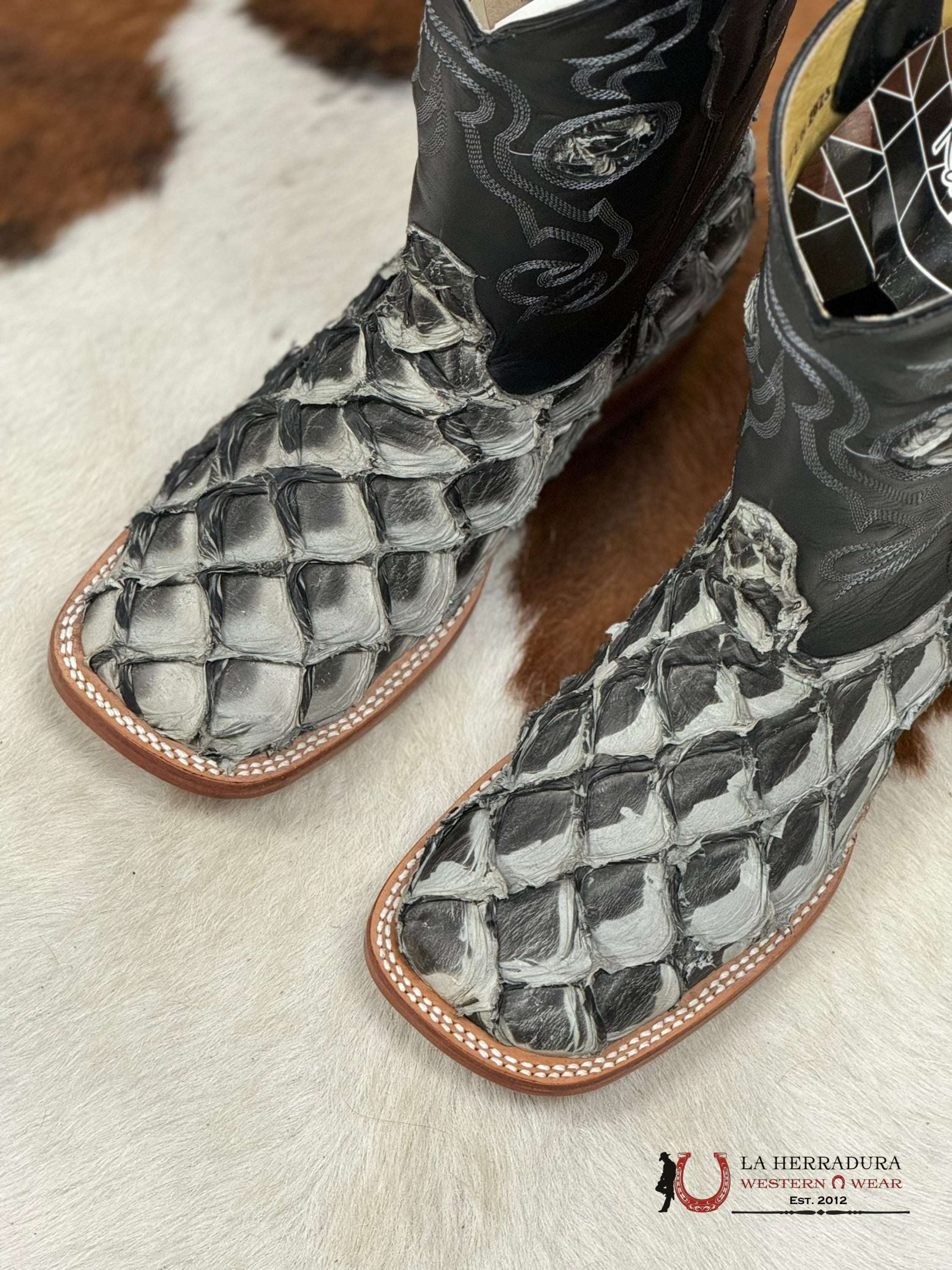 The Stage Coach Botas Diligencia Exotico Pirarucu/Pescado Mockingbird Tucson Hombres