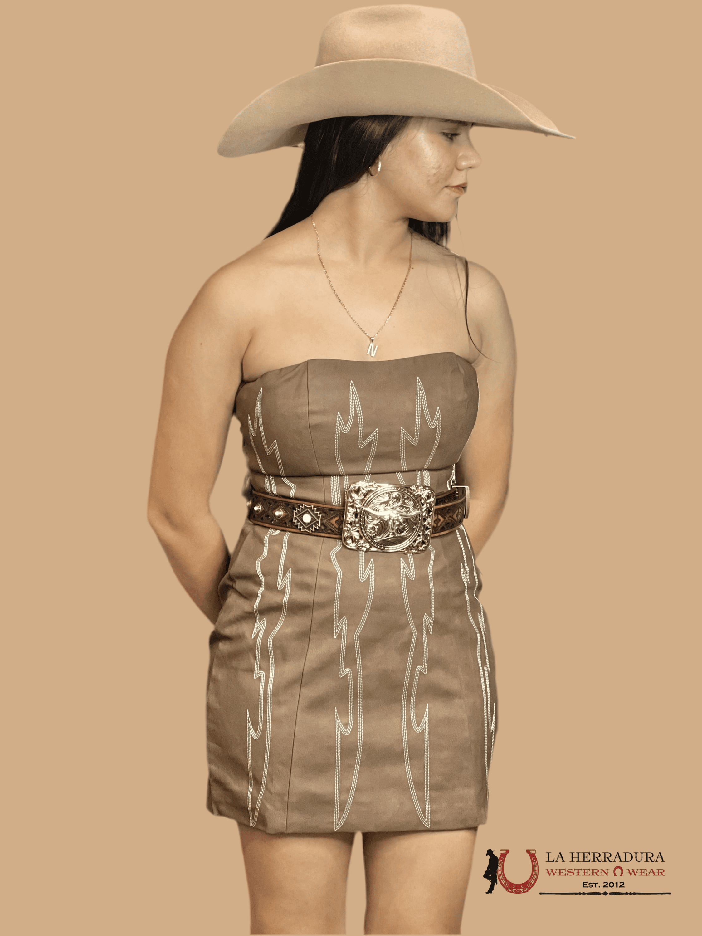 Tictoc Arizona Brown Mini Dress Ropa Mujeres