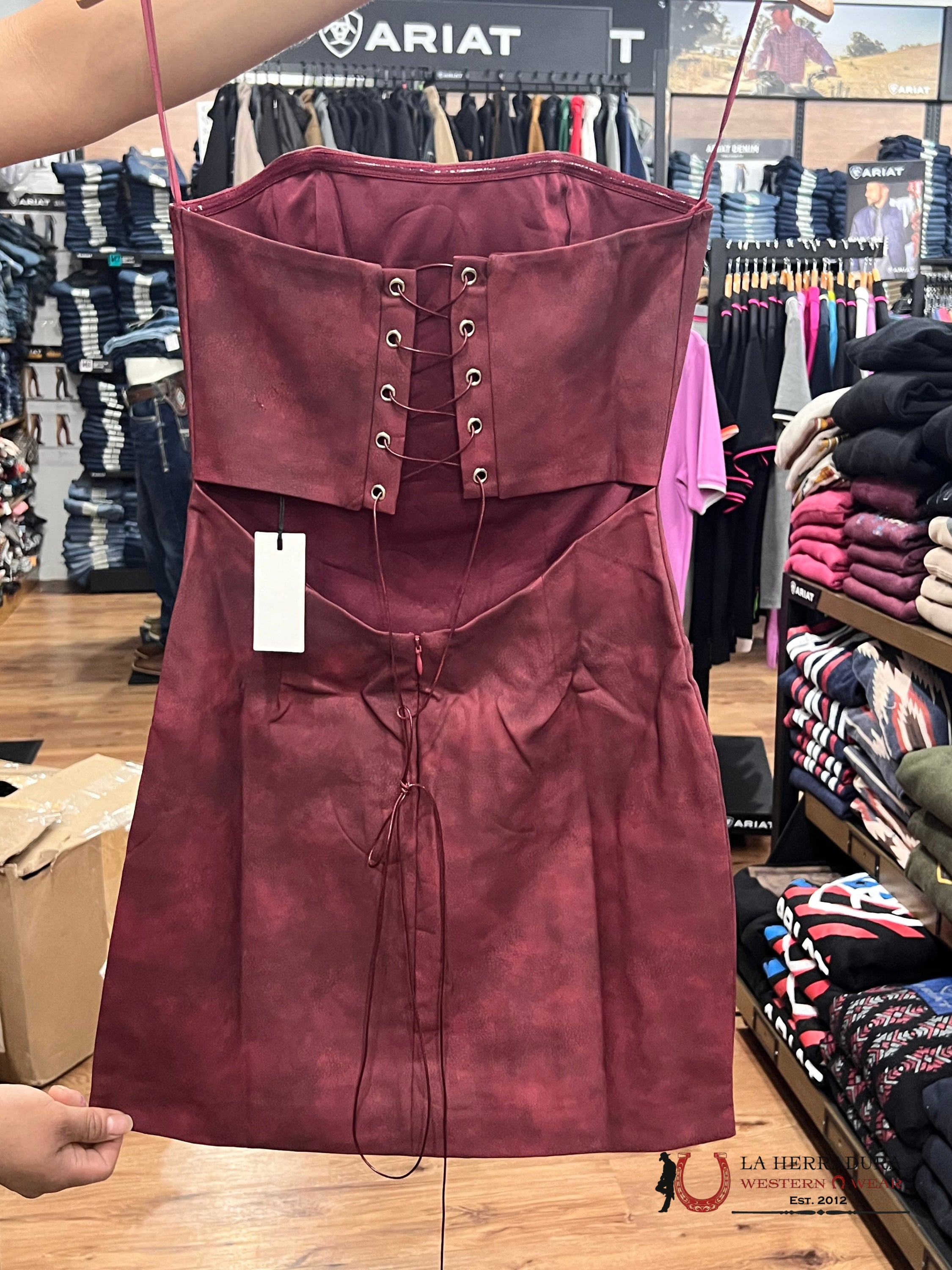 Tictoc Burgundy Mini Dress Ropa Mujeres