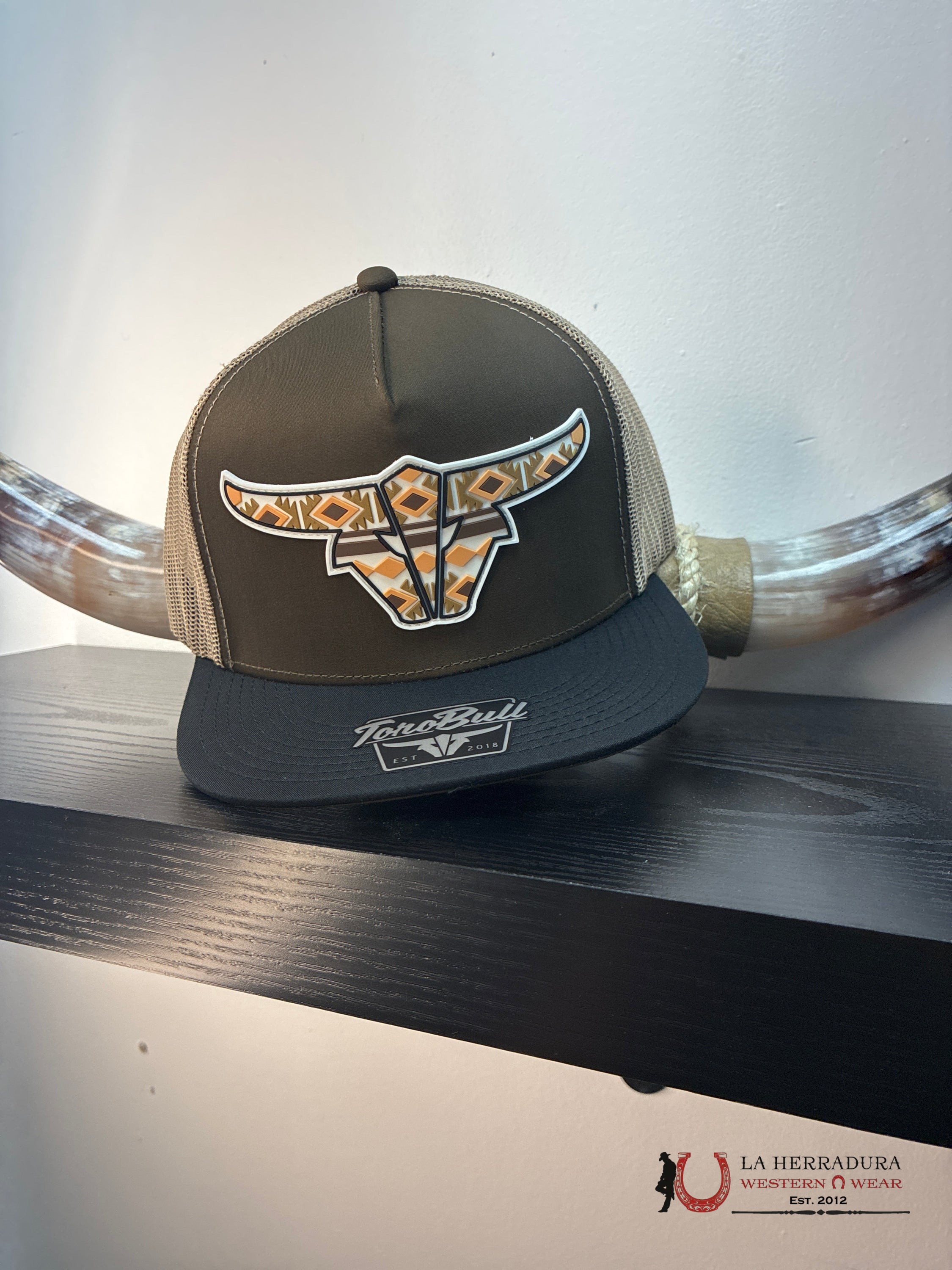 TONOBULL BLACK WITH BROWN 1.0 CAPS MENS GORRAS HOMBRES