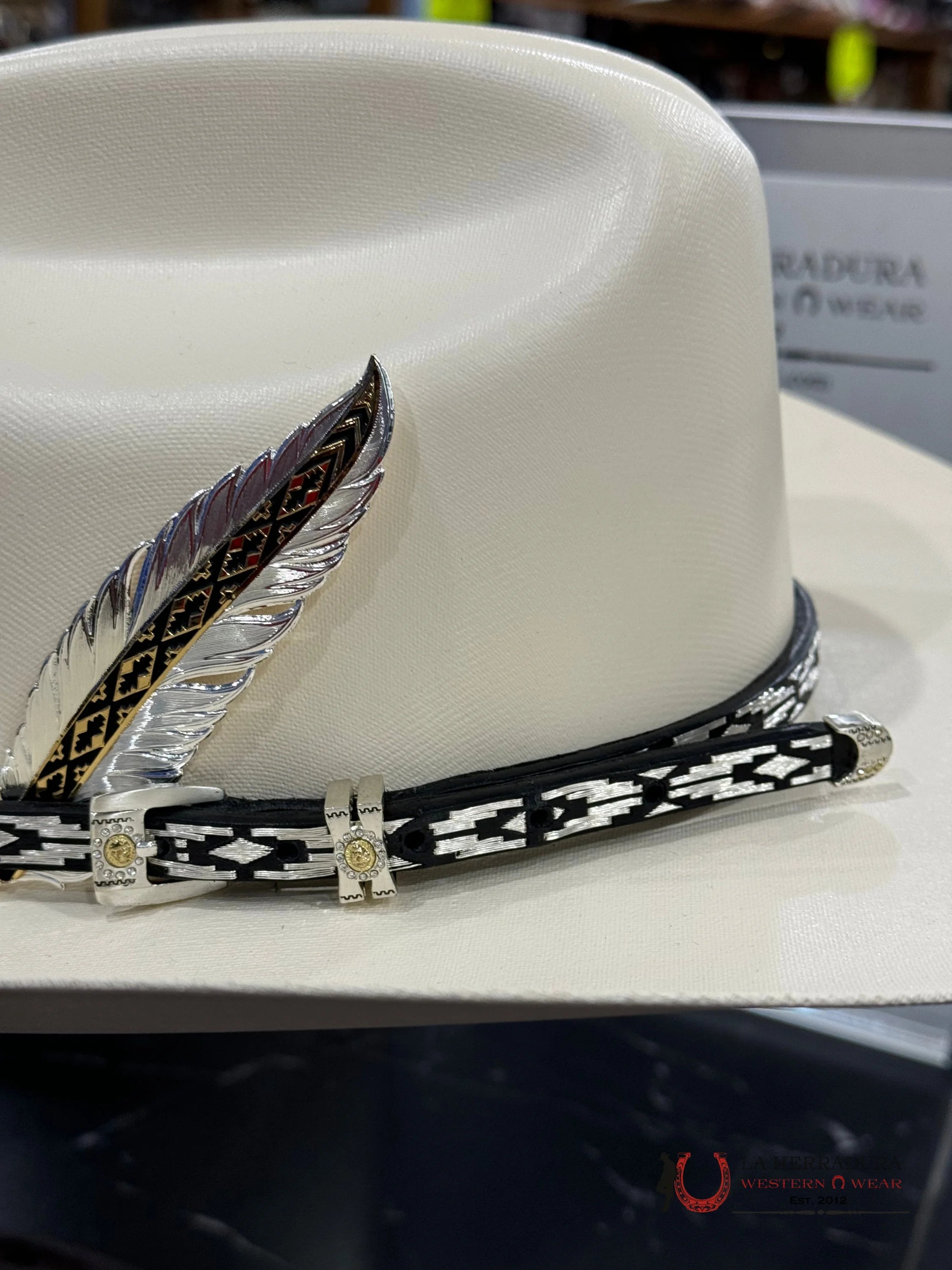 Toquilla De Plata 2 Triangulos Tejana