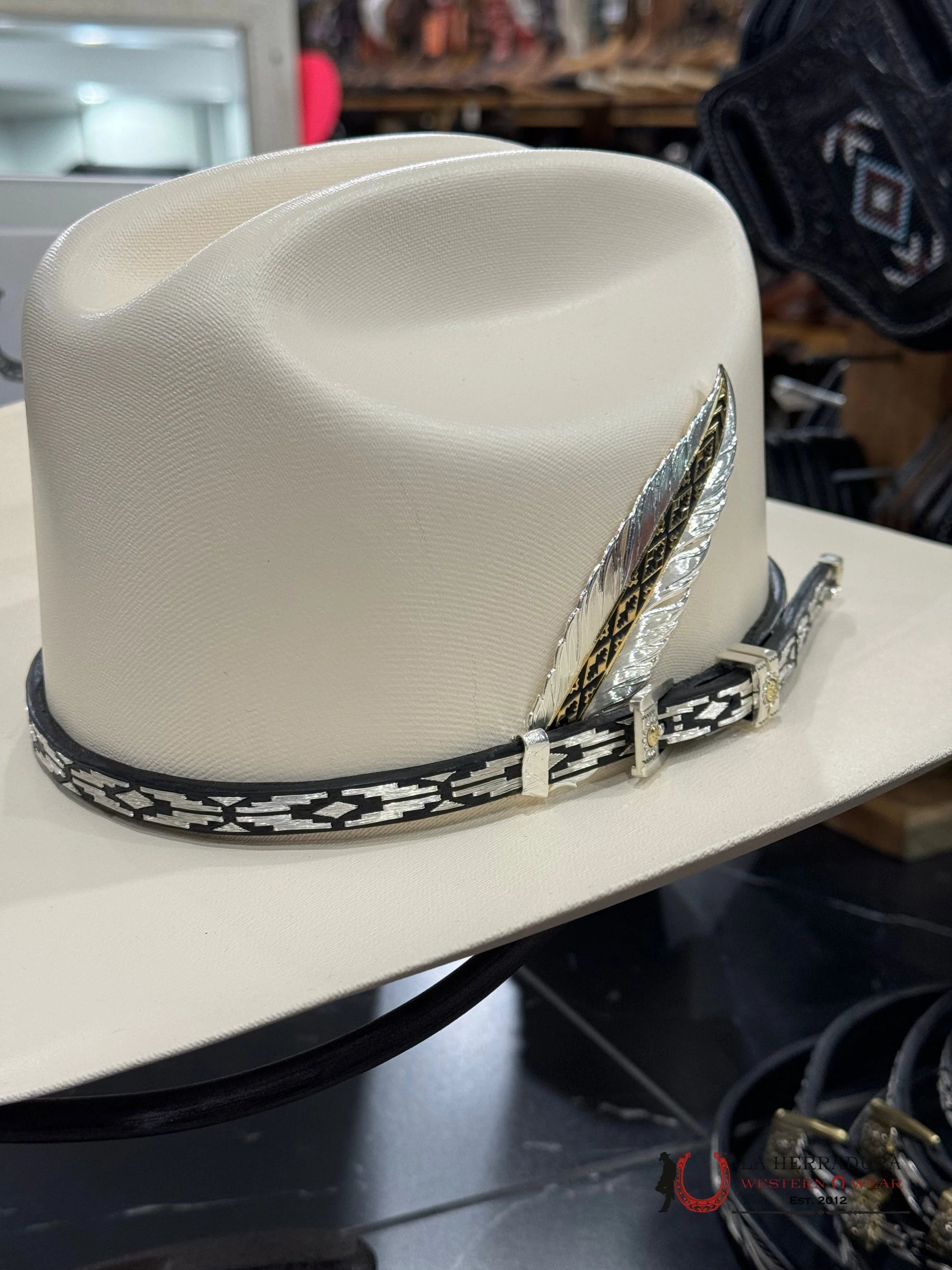 Toquilla De Plata 2 Triangulos Tejana