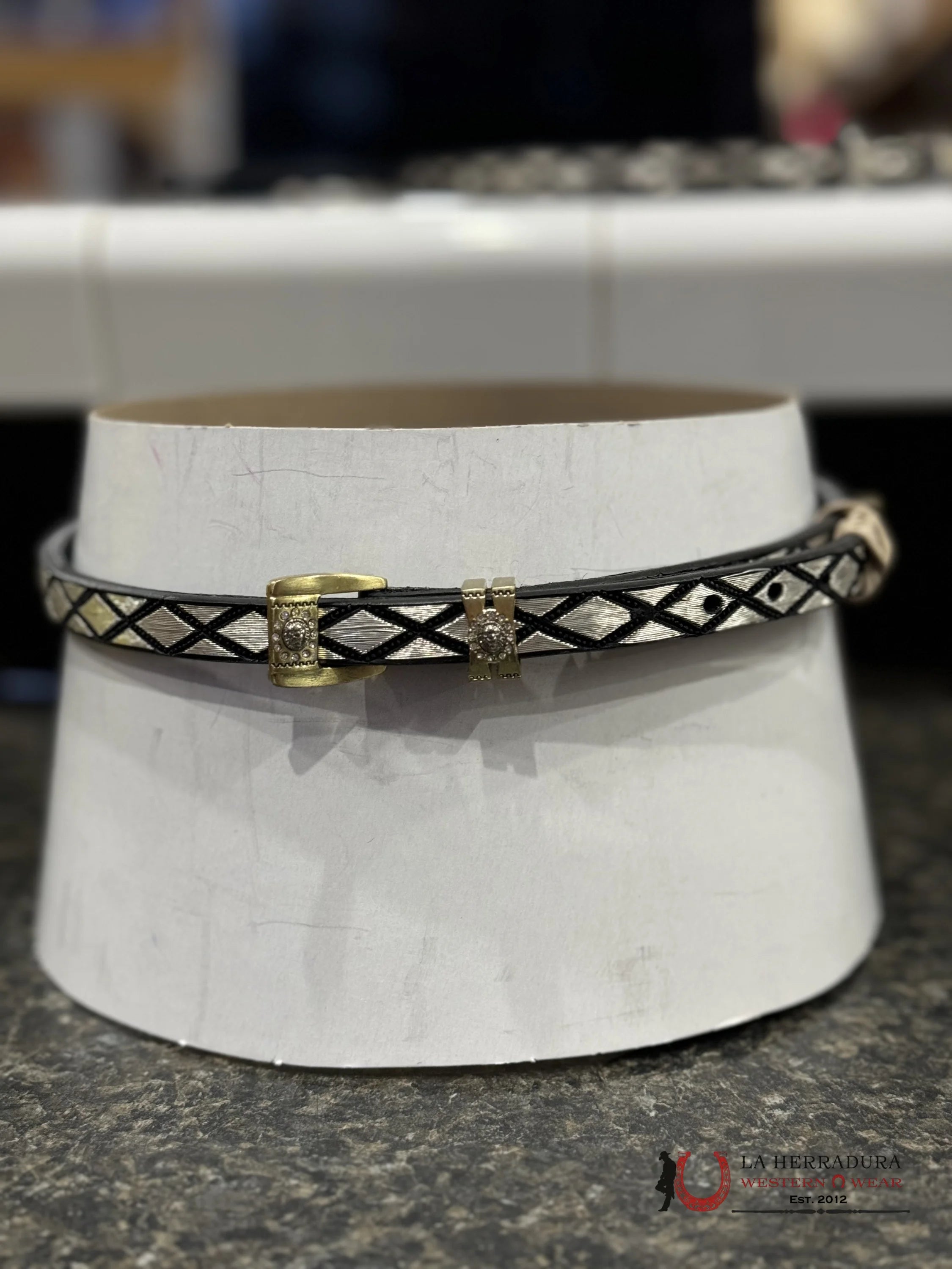 Toquilla De Plata Rombos Tejana