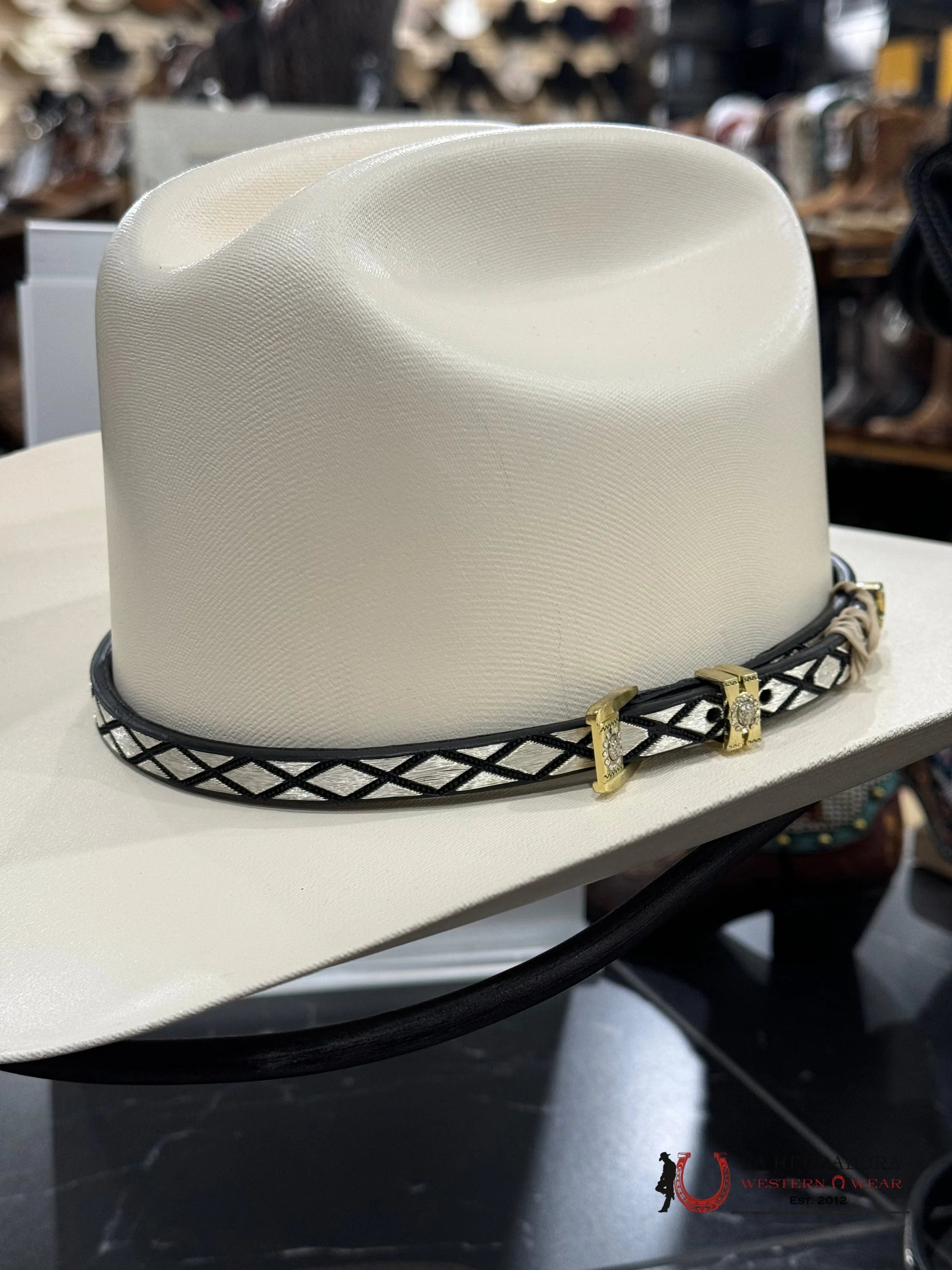 Toquilla De Plata Rombos Tejana