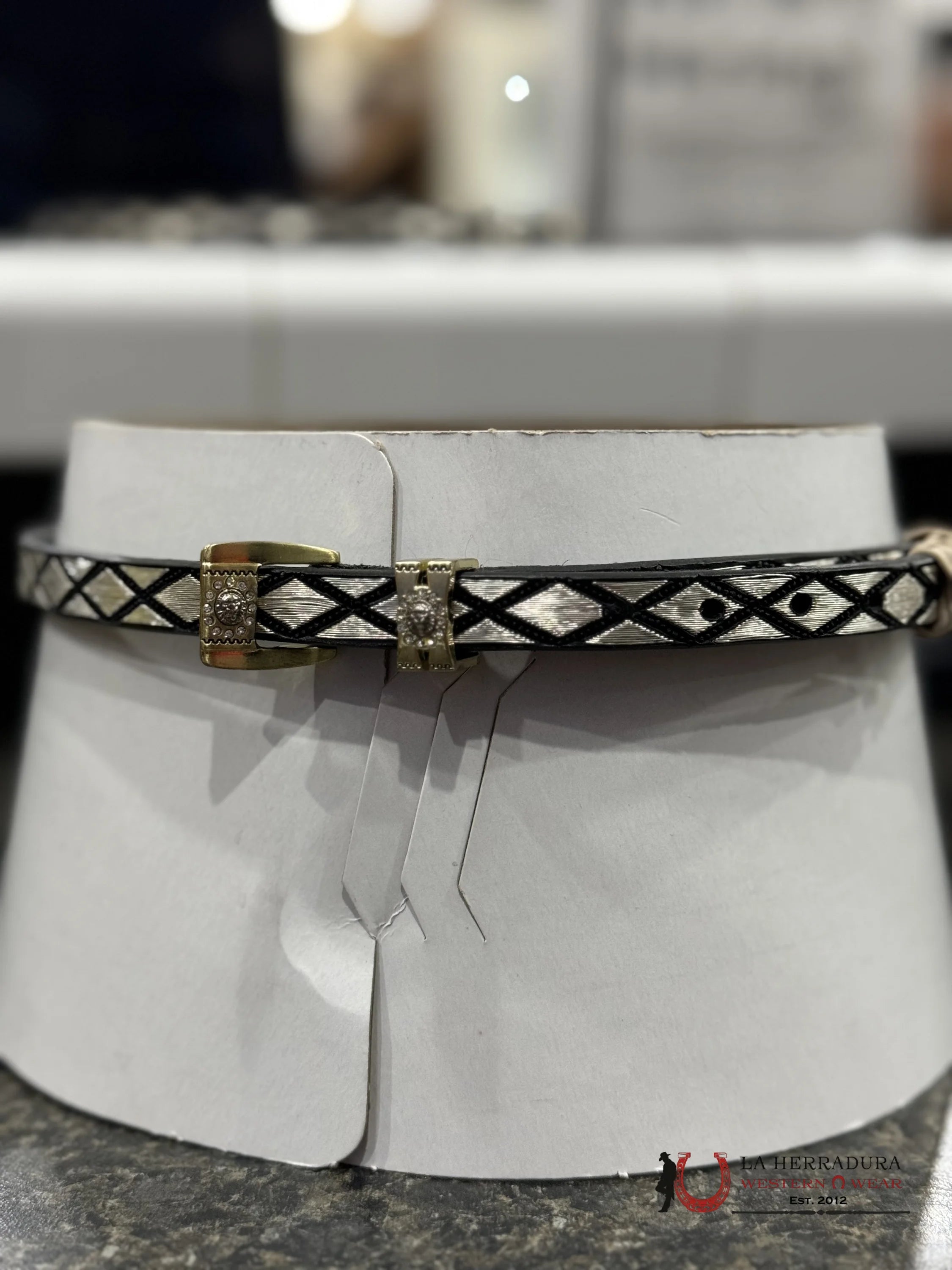 Toquilla De Plata Rombos Tejana