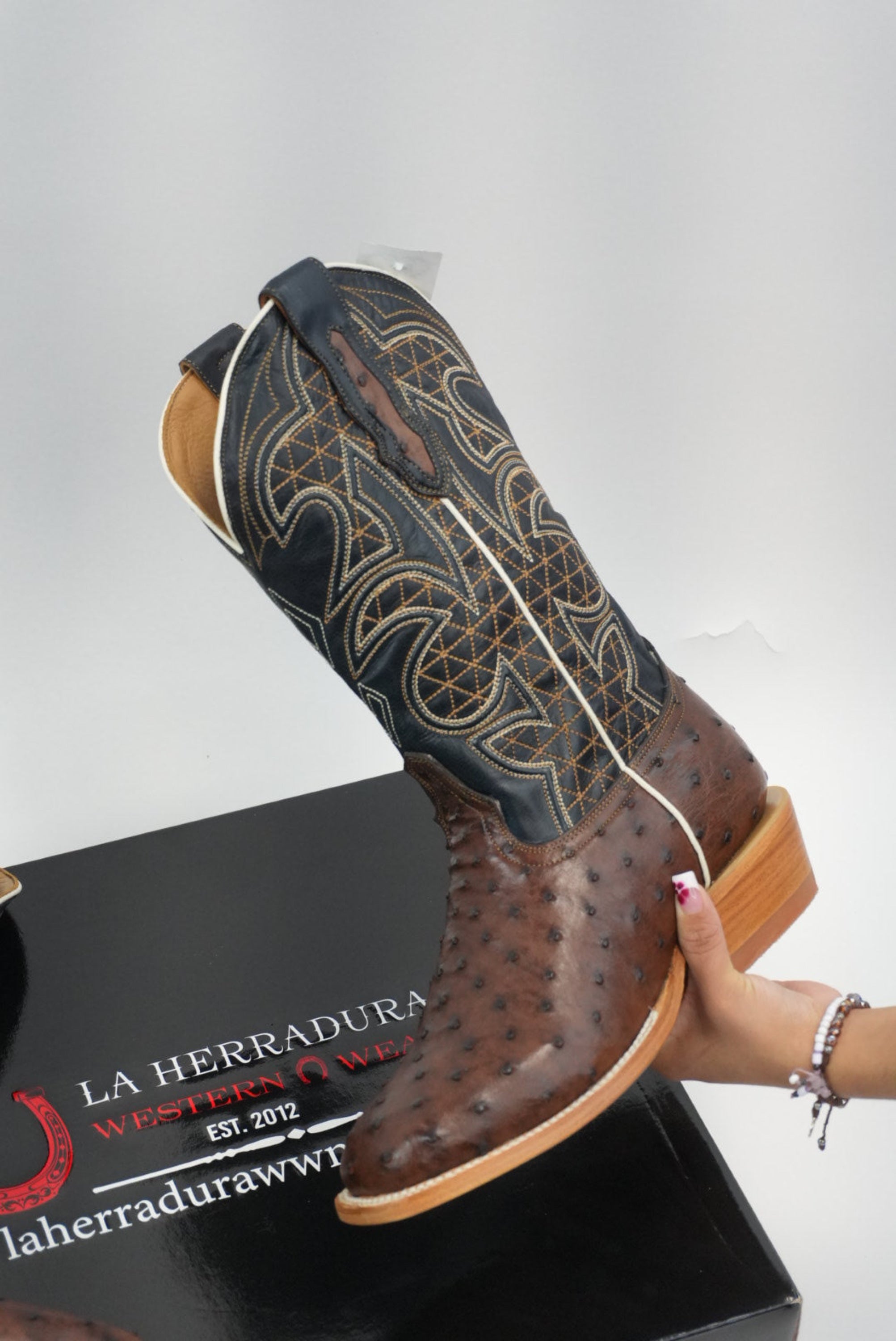 TORO SENTADO MEN AVESTRUZ BRICIATTO KANGO/BILLY CALF NAVY.