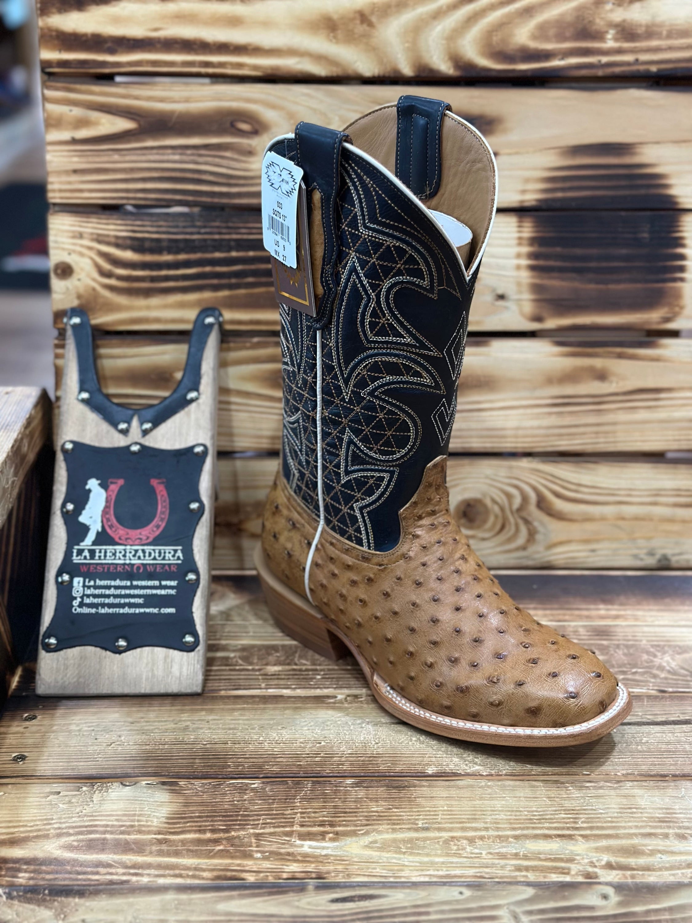 TORO SENTADO MEN AVESTRUZ BRICIATTO MANTEQUILLA/BILLY CALF NAVY-