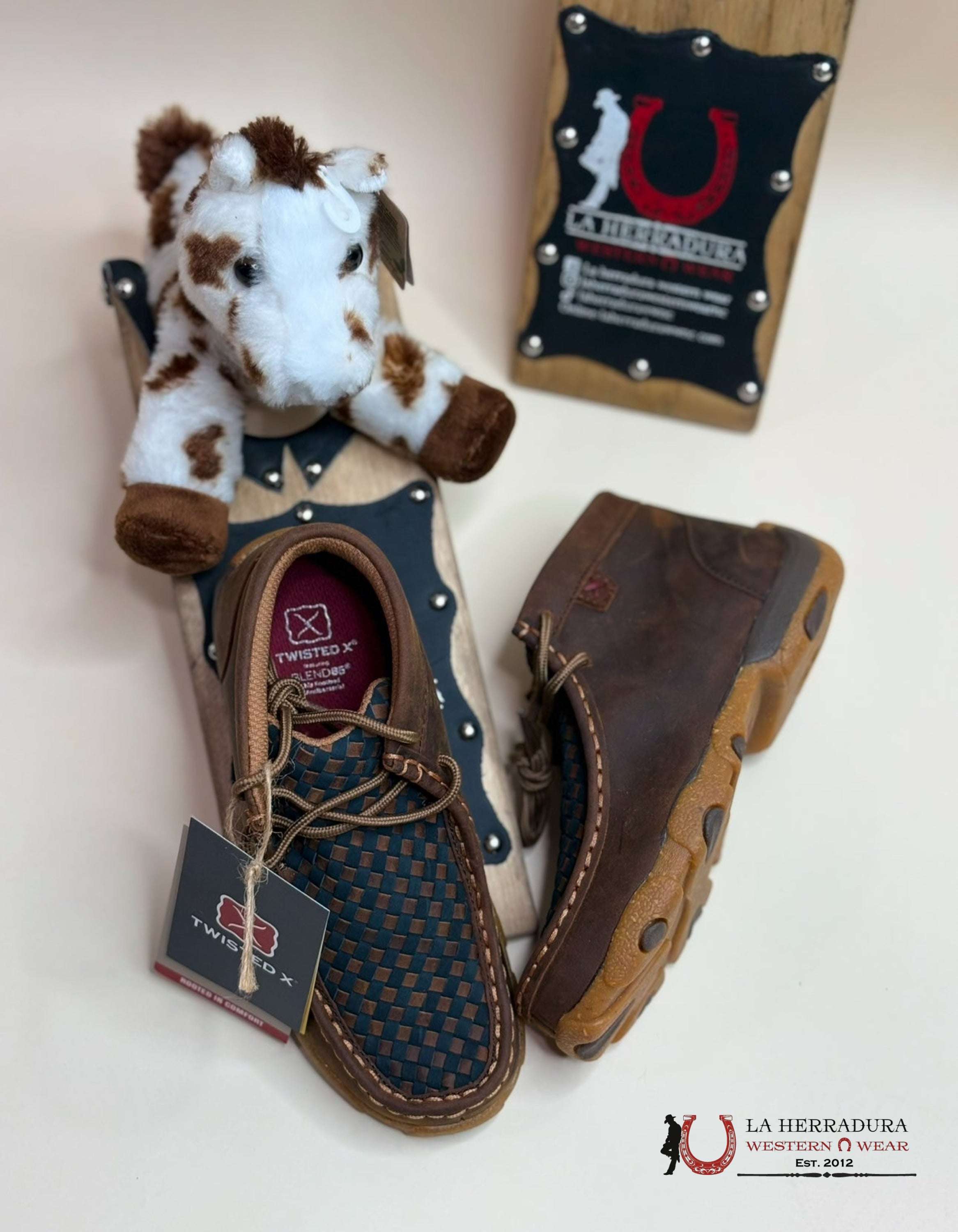 Twisted Kids Chukka Driving Moc- Oiled Saddled & Midnight Niños