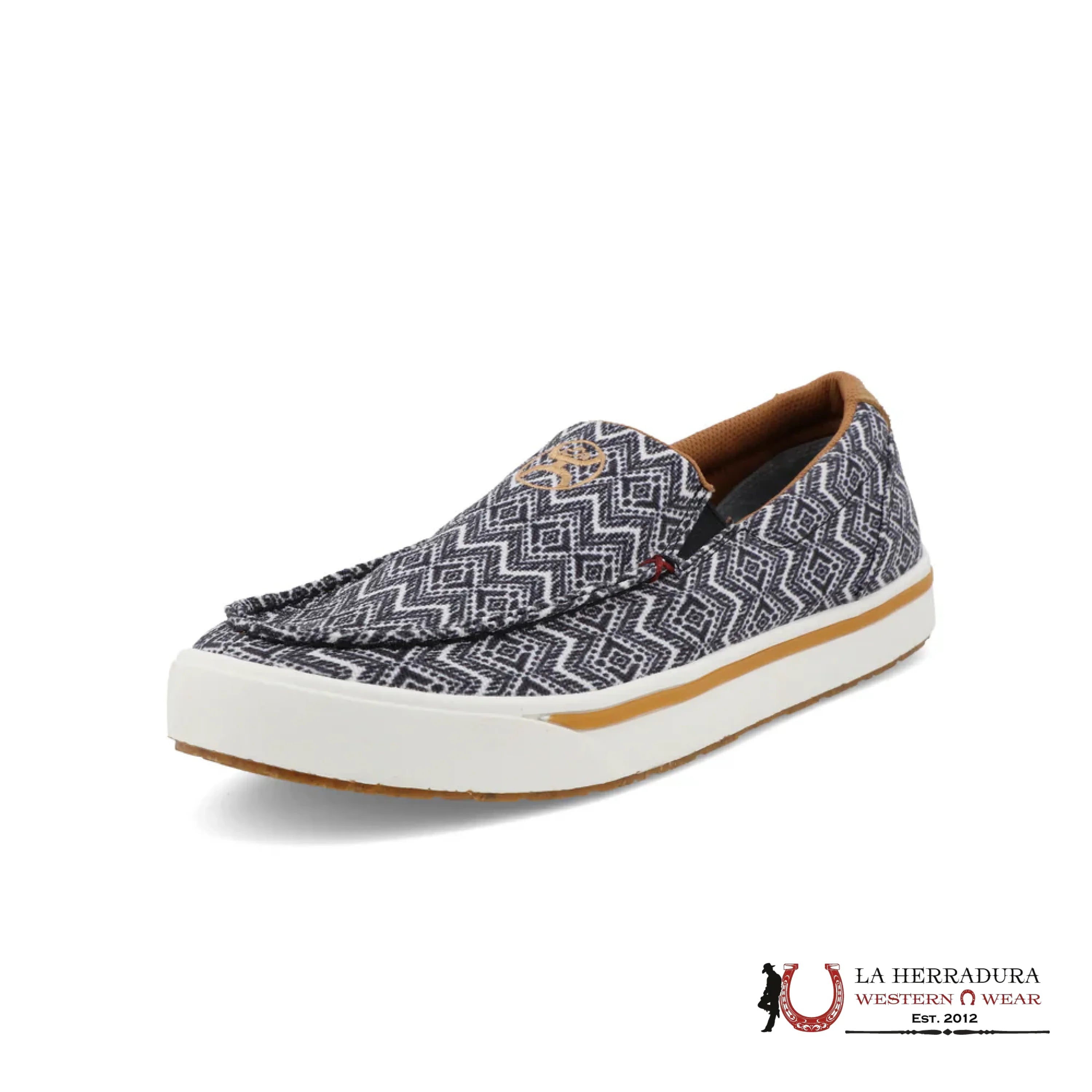 TWISTED X HOOEY SLIP ON LOOPER MENS BLACK & WHITE MULTI - MHYC030 ZAPATOS HOMBRES