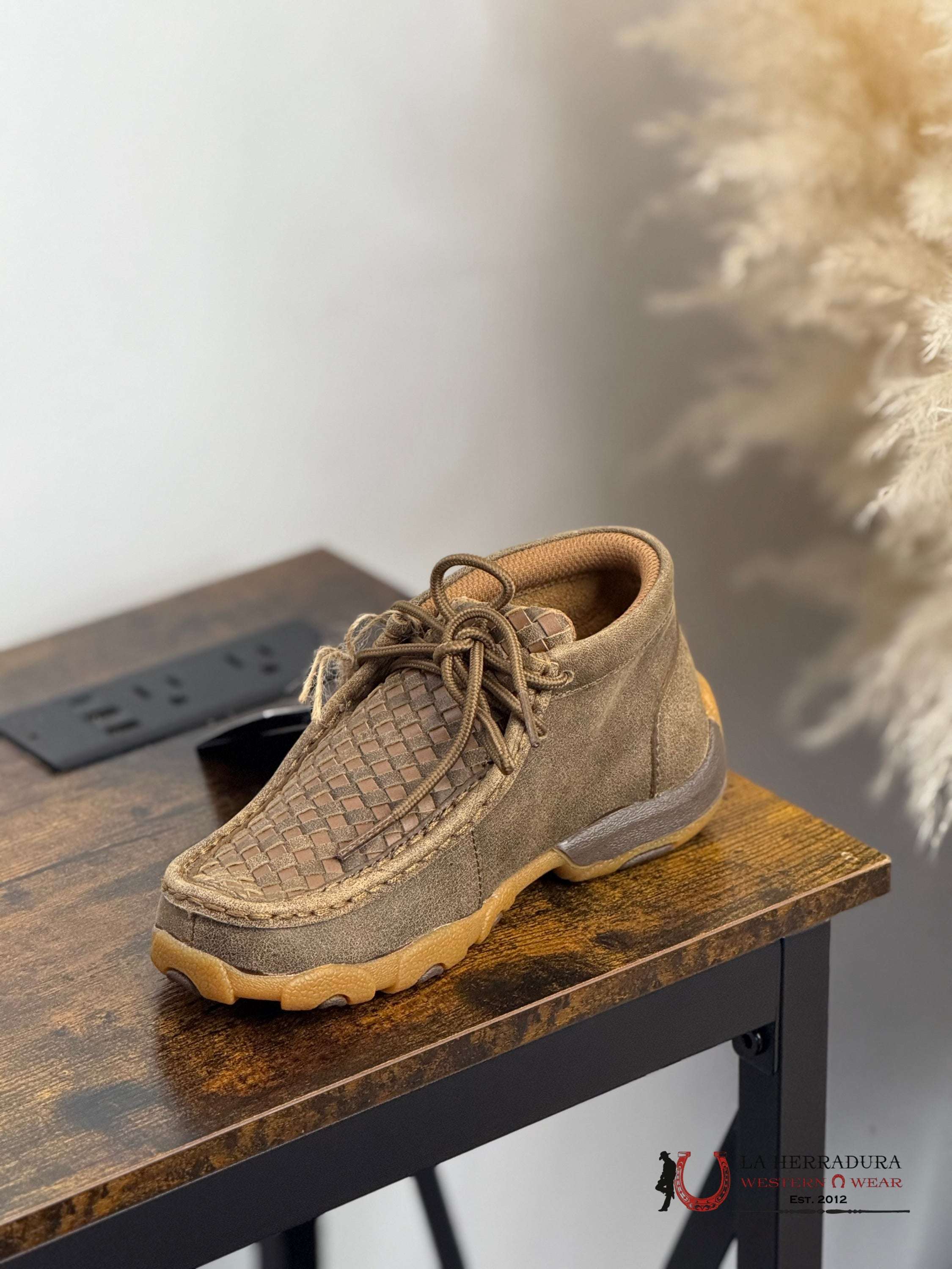 TWISTED X KIDS CHUKKA DRIVING MOC BOMBER & TAN -YDM0030 NIÑOS