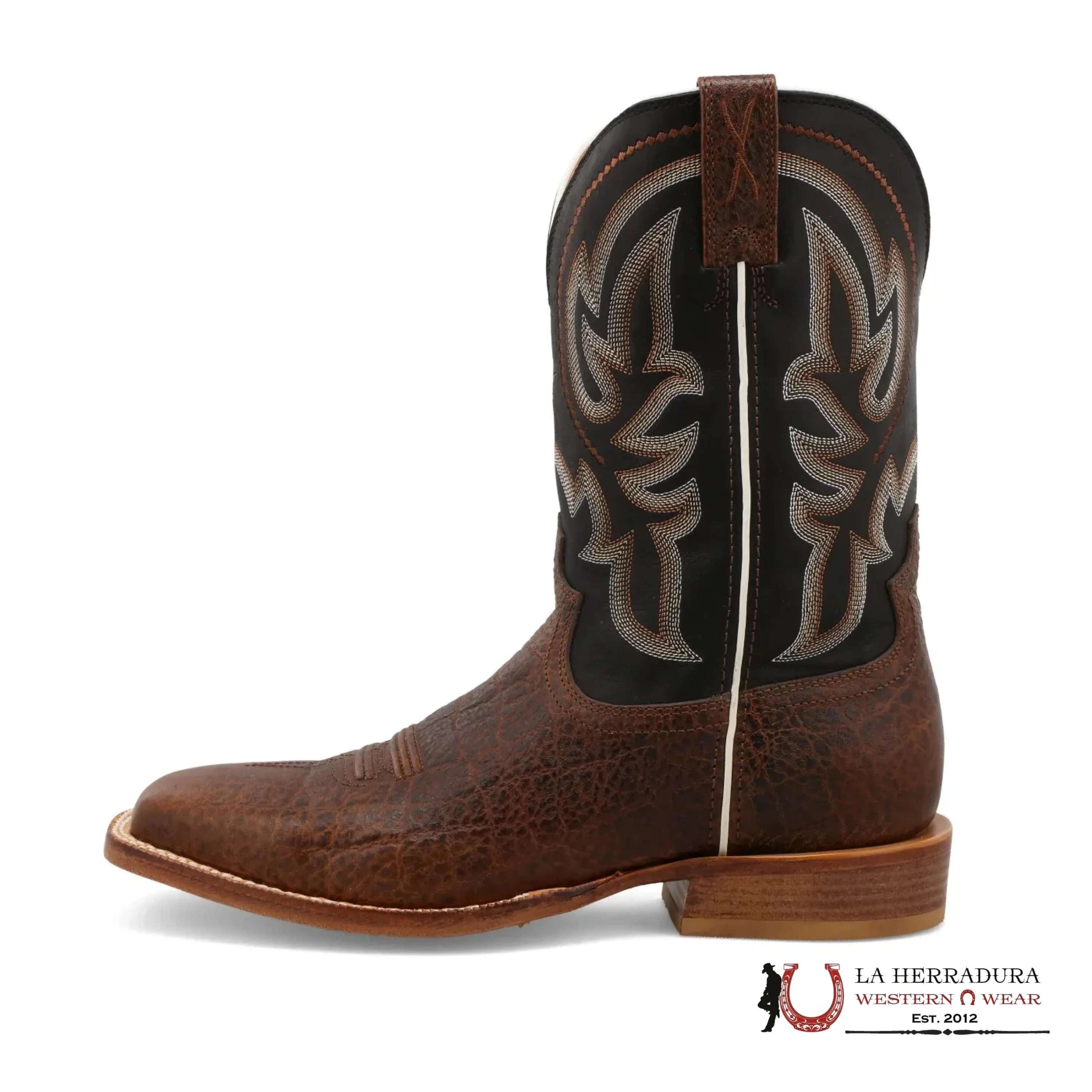 TWISTED X MENS BOOTS ELEFANTE PRINT&ANTIQUE BLACK MXTL003