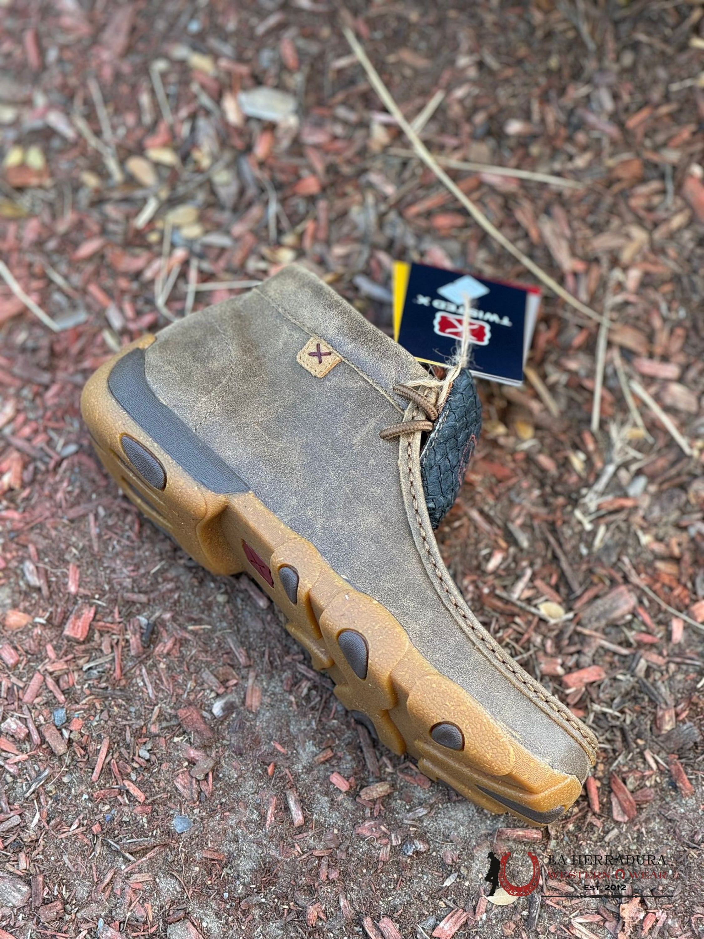 Twisted X Mens Chukka Driving Moc Black & Bomber Casual Shoe Zapatos Hombres