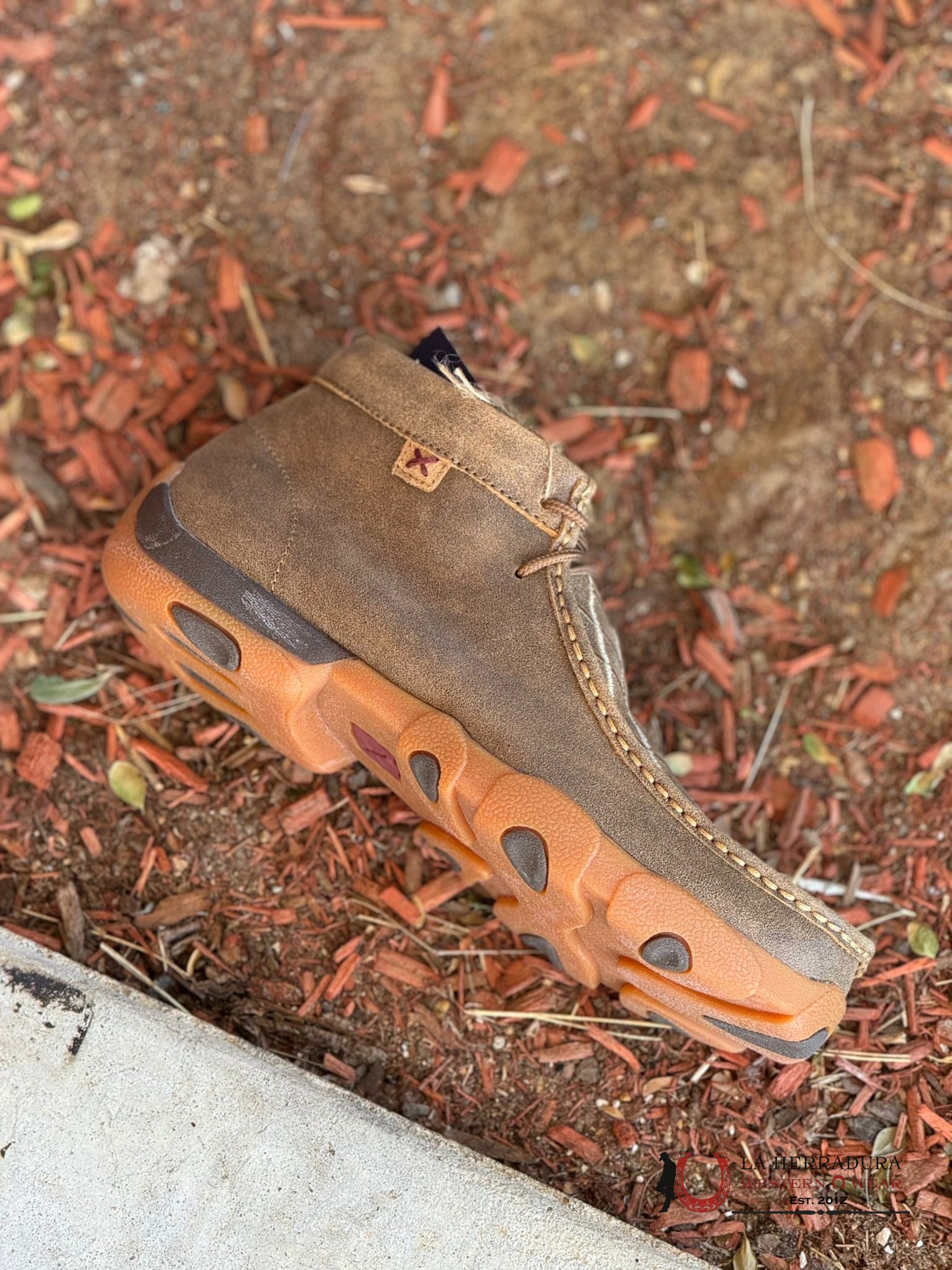 Twisted X Mens Driving Moc Bomber Gold Stitching Casual Shoe Zapatos Hombres