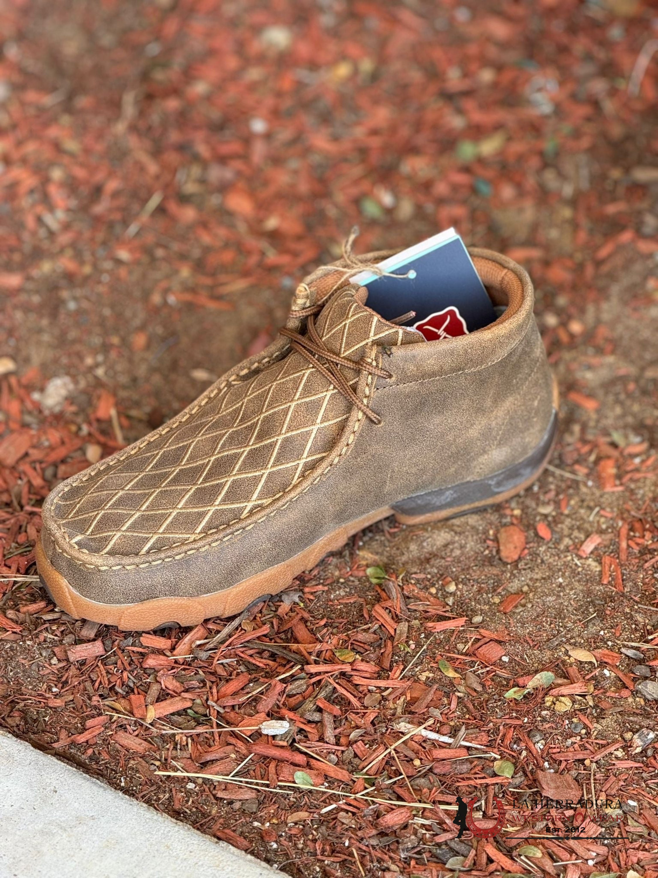 Twisted X Mens Driving Moc Bomber Gold Stitching Casual Shoe Zapatos Hombres