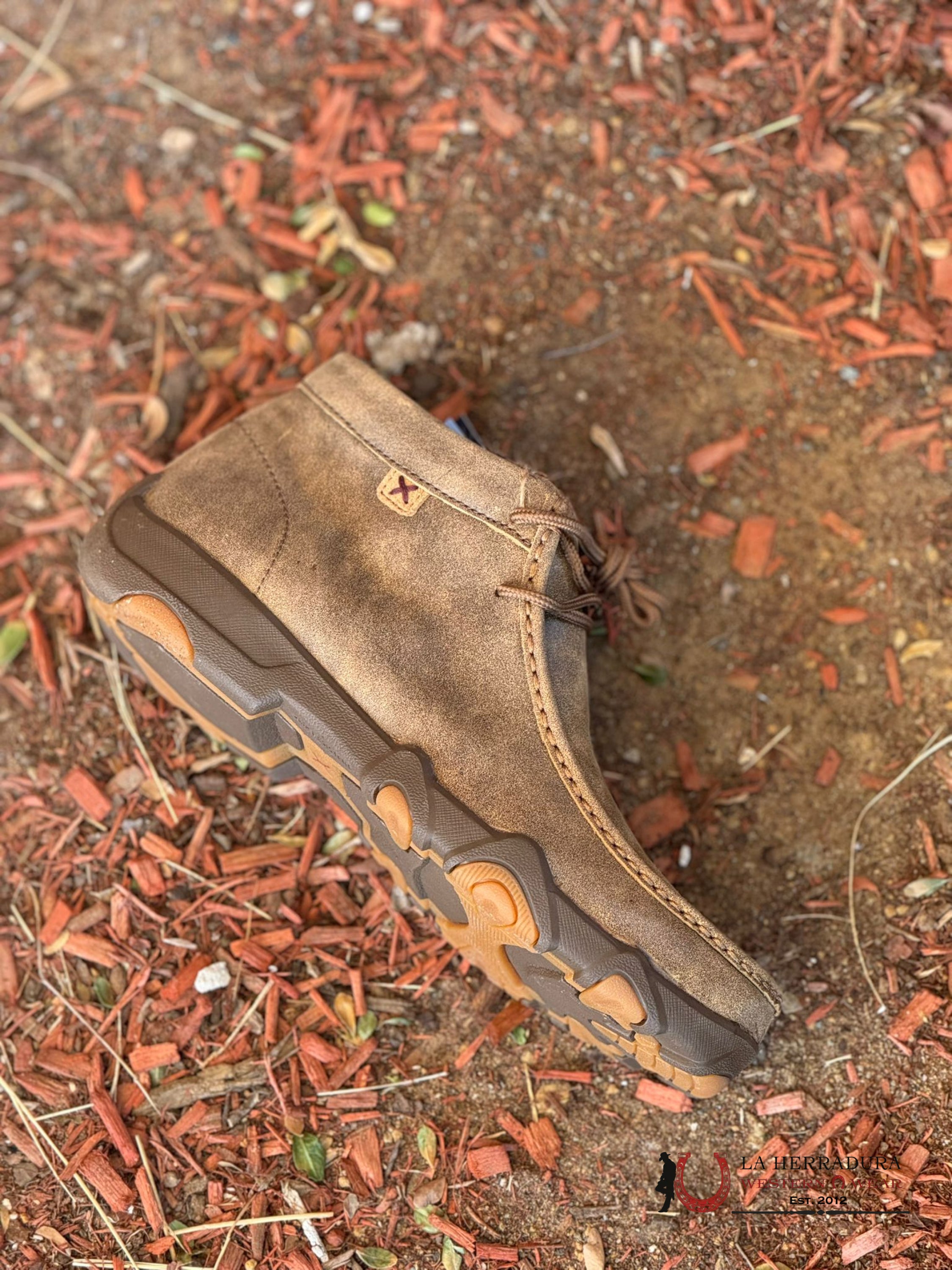 Twisted X Mens Driving Moc Bomber Natural Tan Casual Shoes Zapatos Hombres