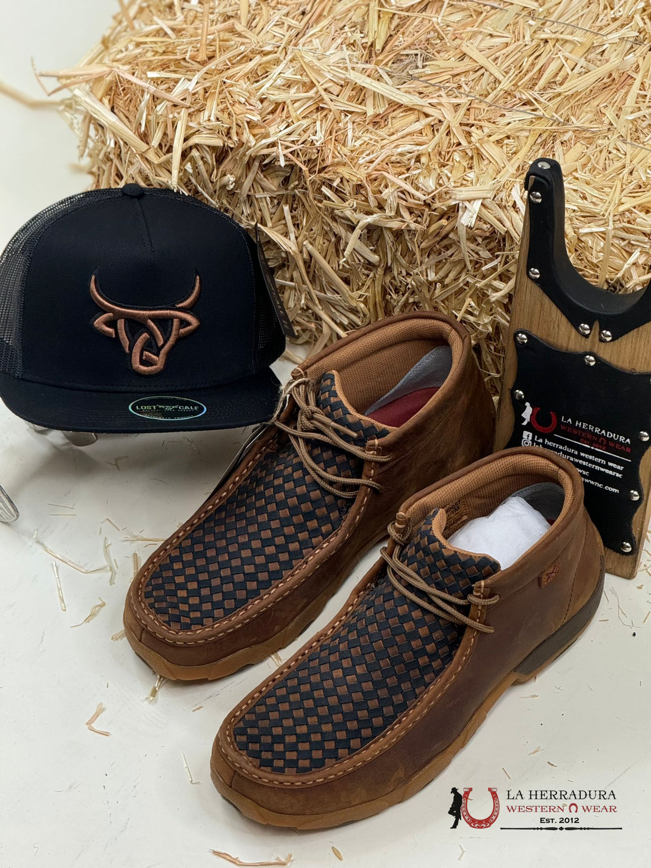 Twisted X Mens Driving Moc Oiled Saddle Blue Casual Shoe Zapatos Hombres