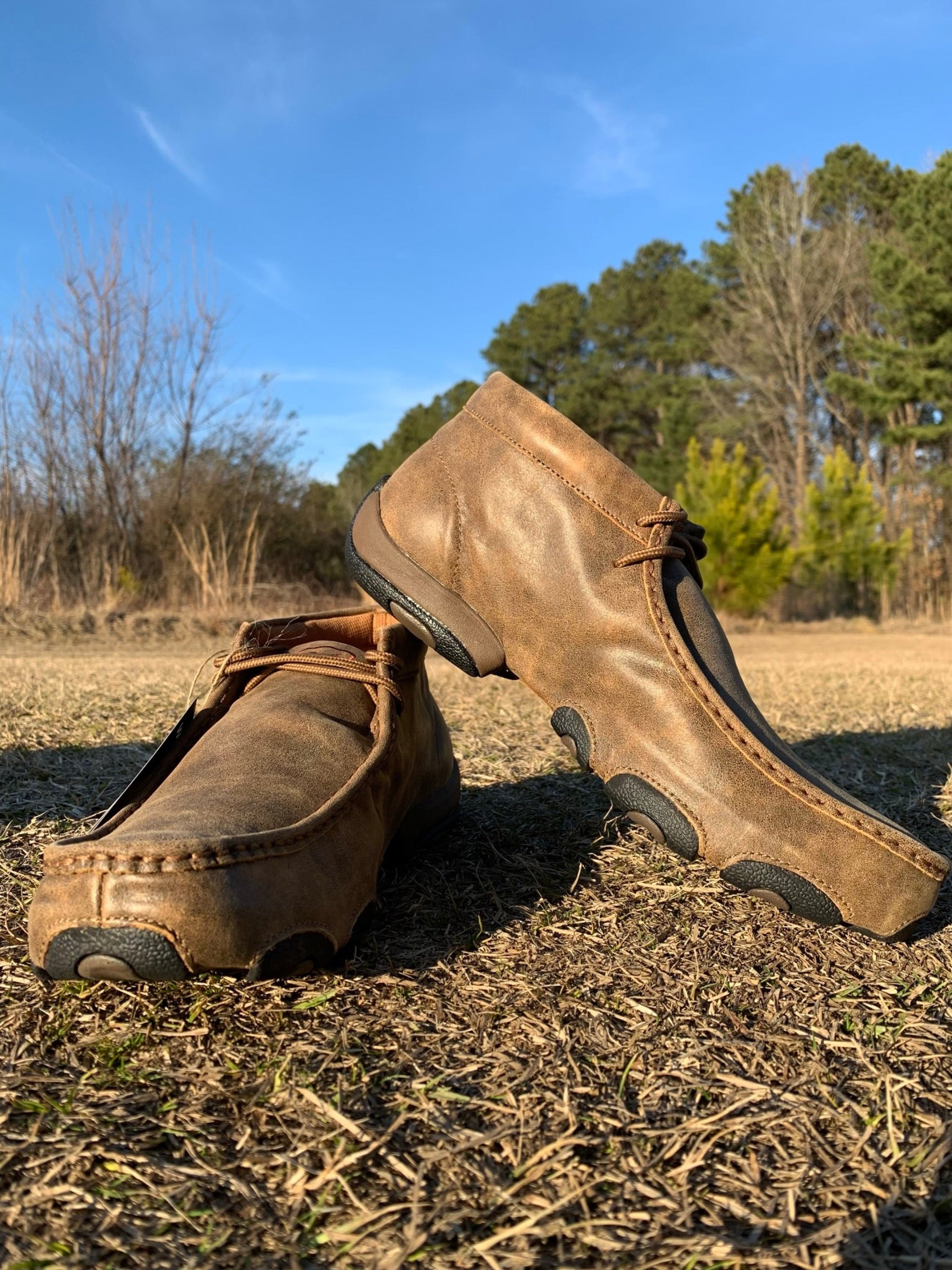 Twisted X Mens Driving Mocs Bomber Natural Casual Shoe Zapatos Hombres