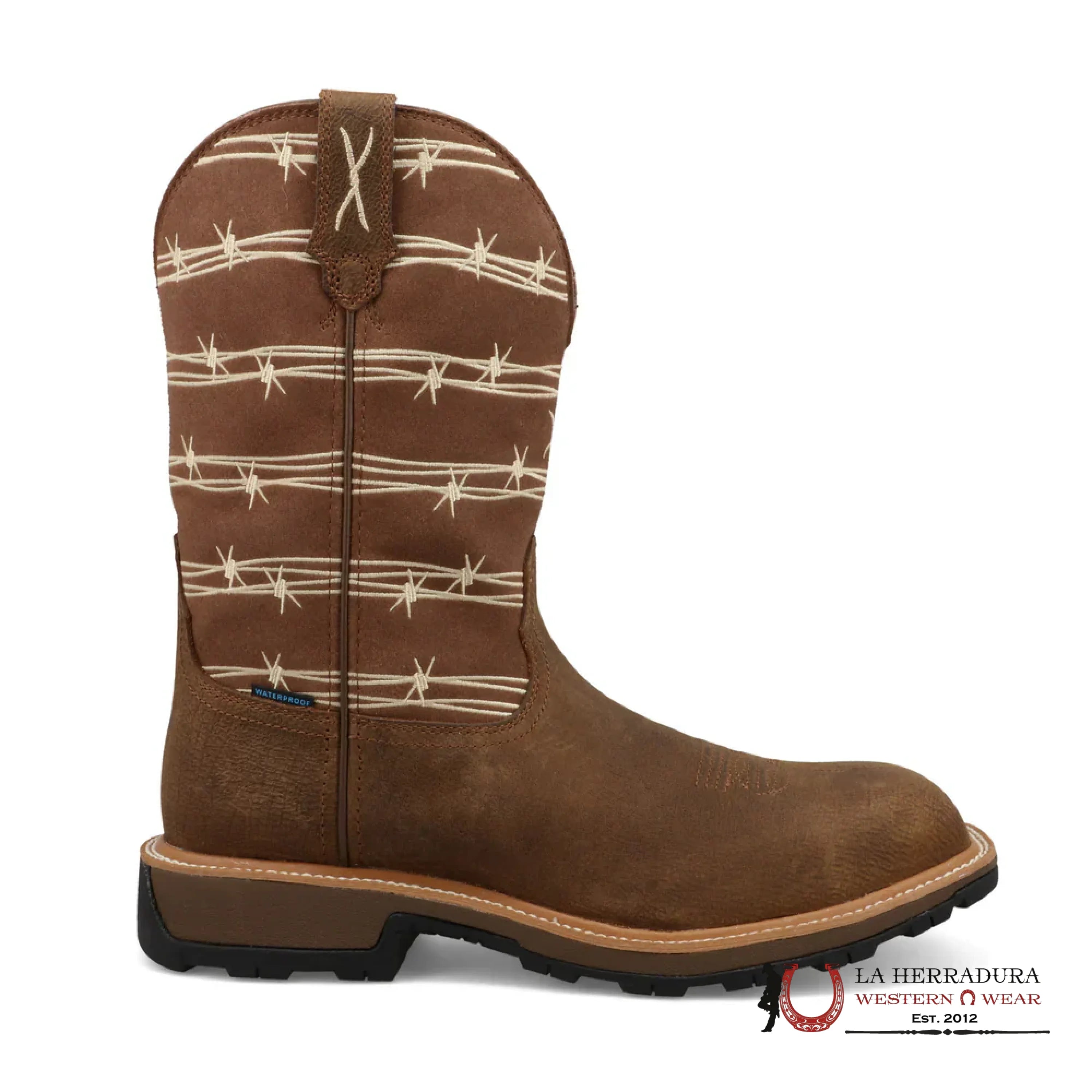 TWISTED X MENS WORK BOOTS BISON & MOCHA MUNW003